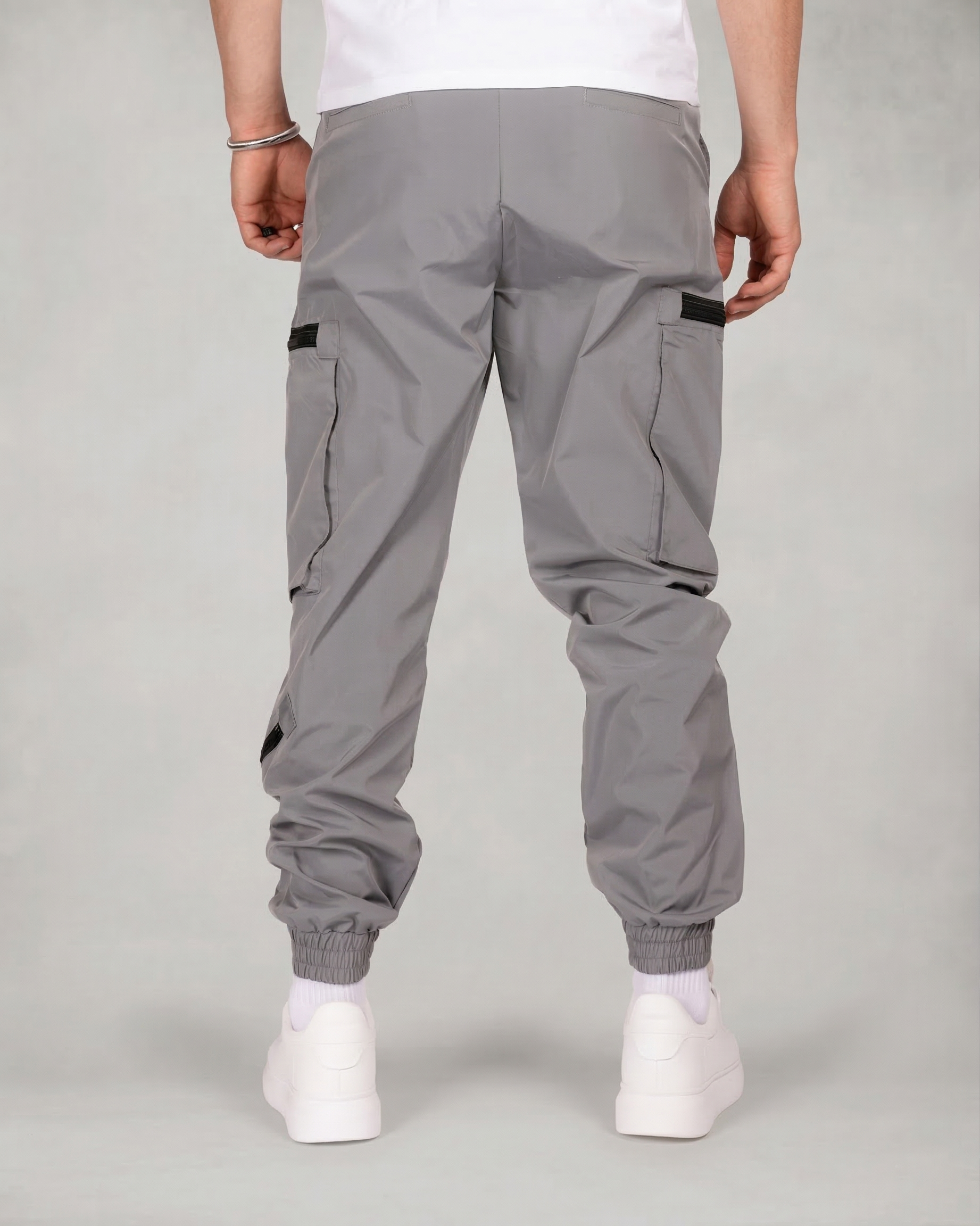 Slim Fit Zip Pocket Cargo Joggers
