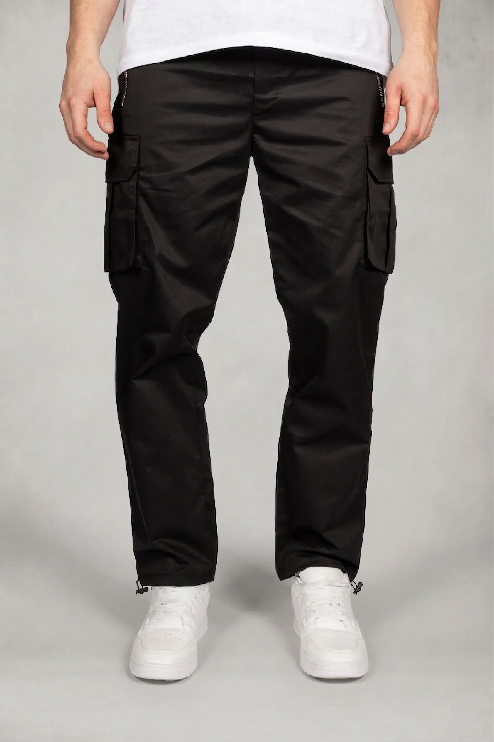Straight Fit Casual Drawstring Cargos