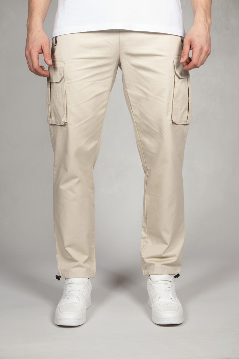 Straight Fit Casual Drawstring Cargos
