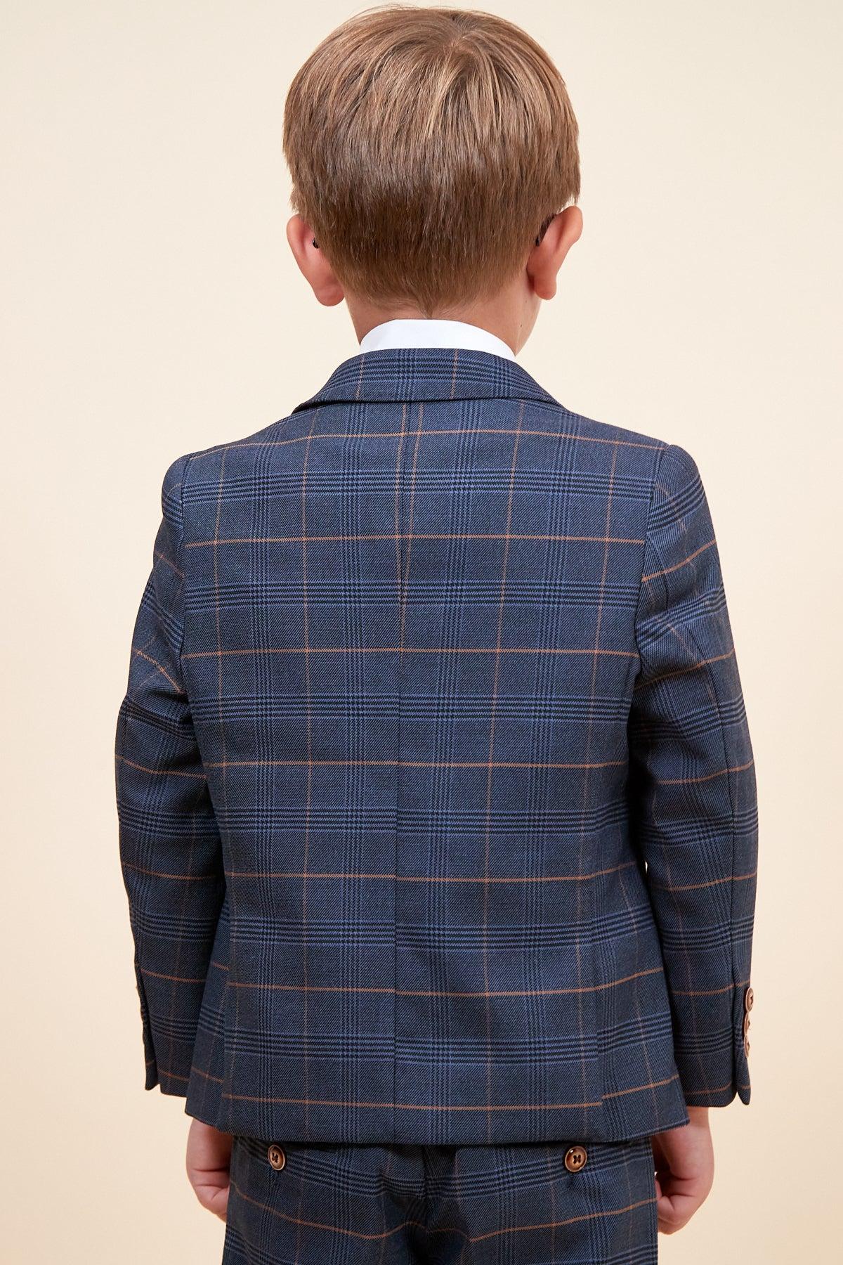 Jenson - Childrens Marine Navy Check Suit