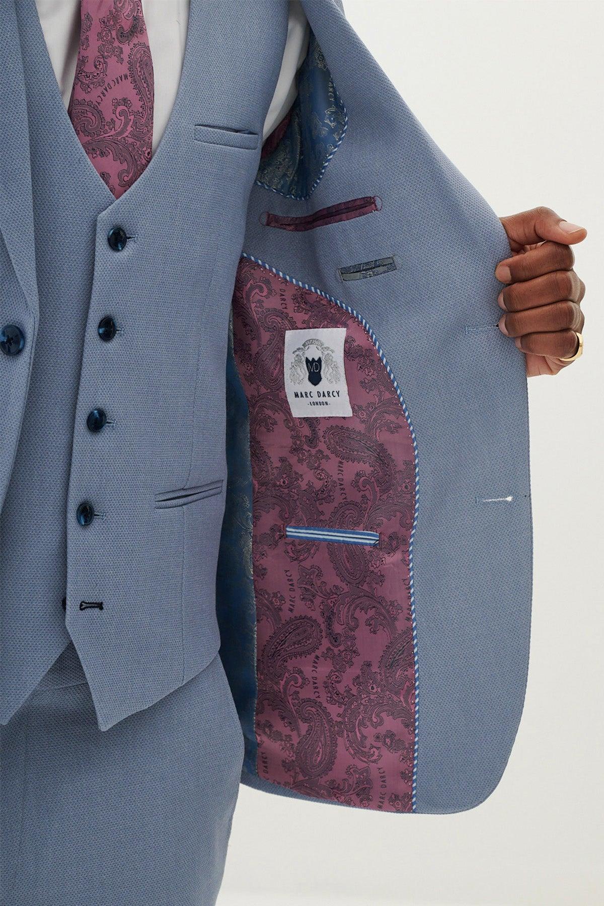 HM5 - Sky Blue Three Piece Suit