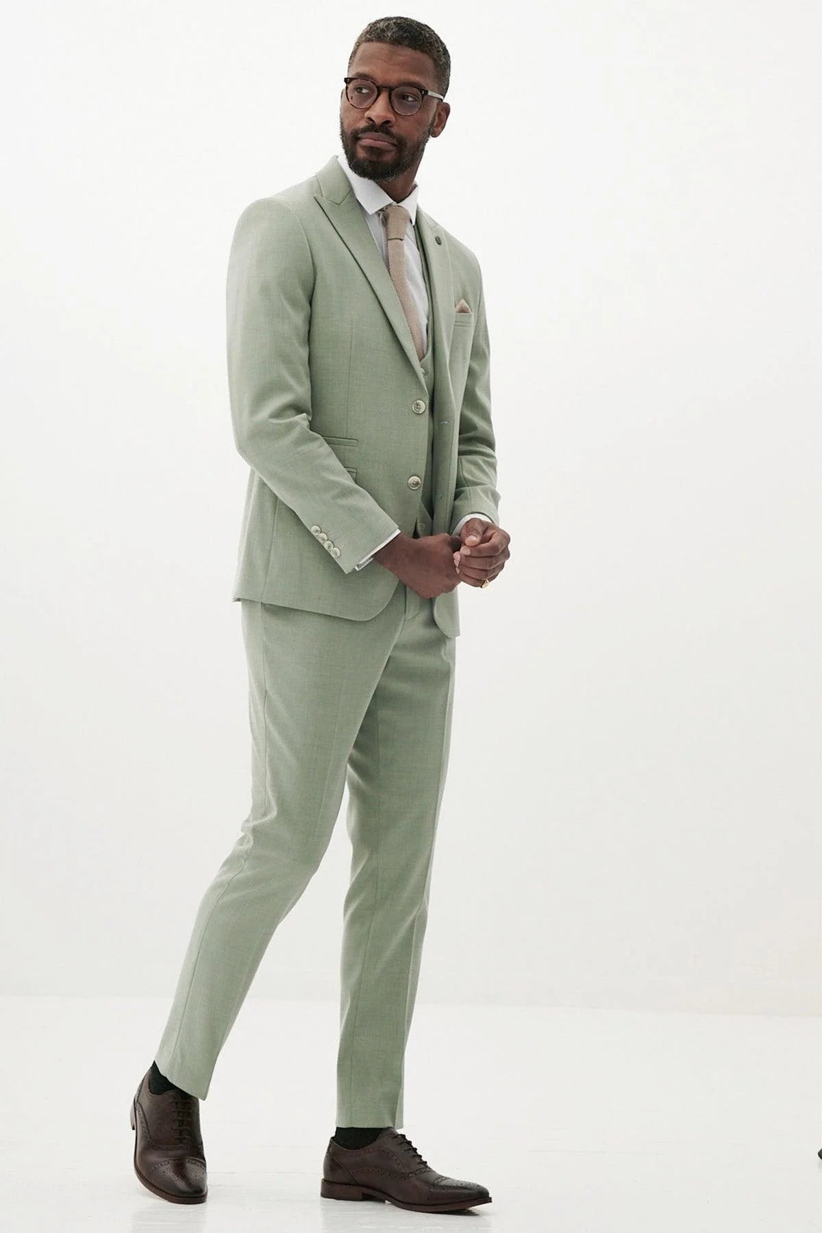 Finley - Moss Green Three Piece Suit