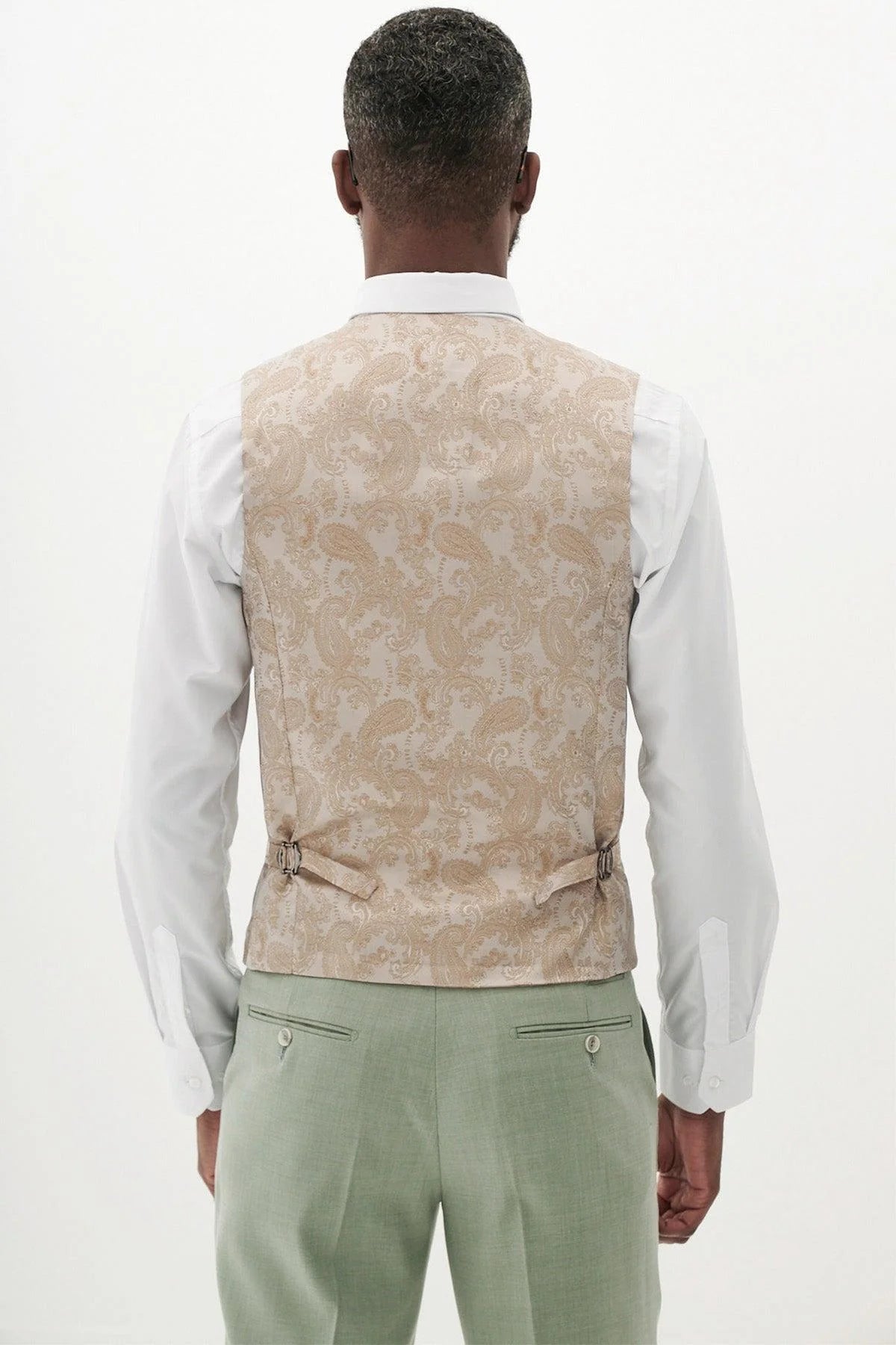 Finley - Moss Green Single Breasted Waistcoat