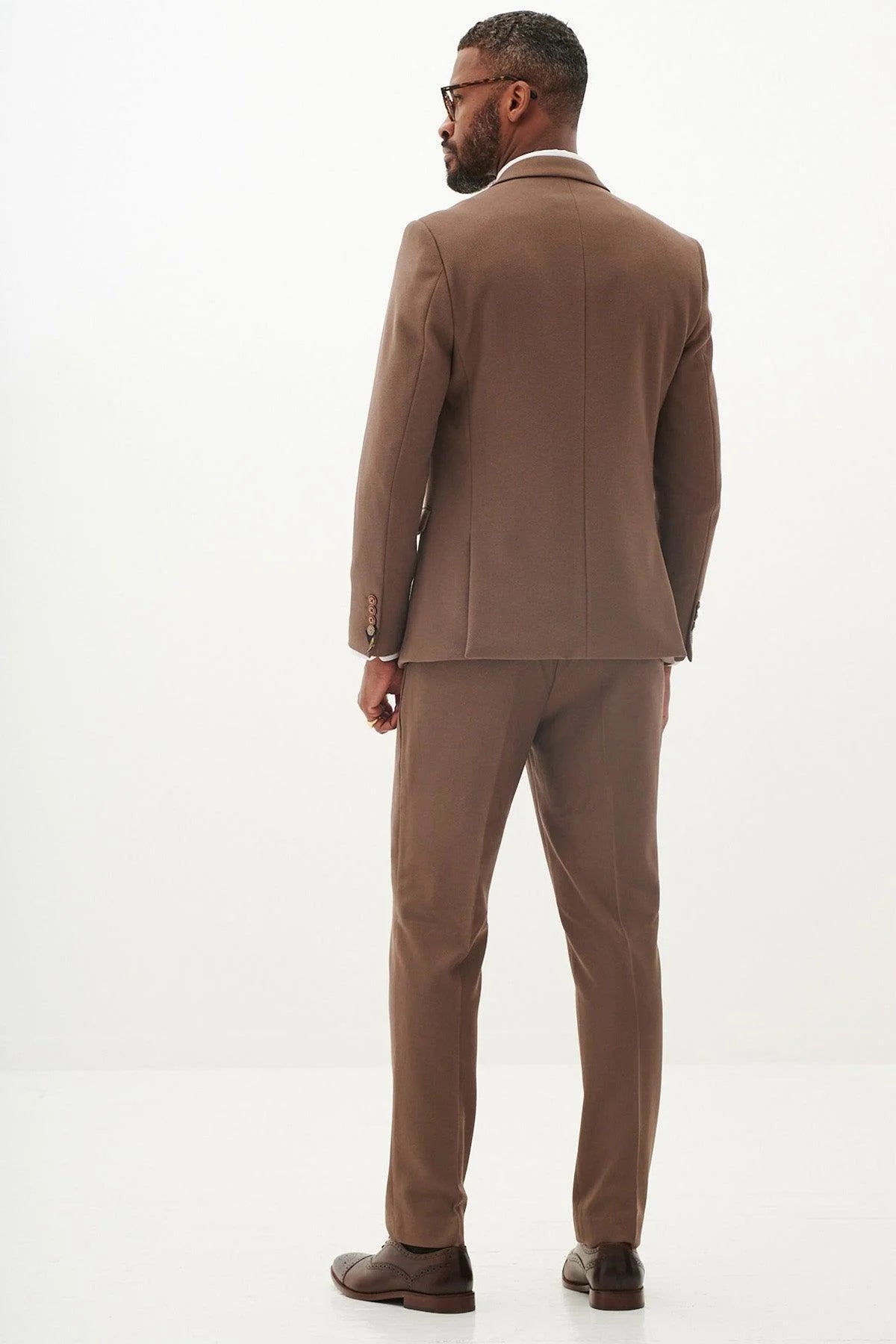 HM5 - Tan Tailored Three Piece Suit
