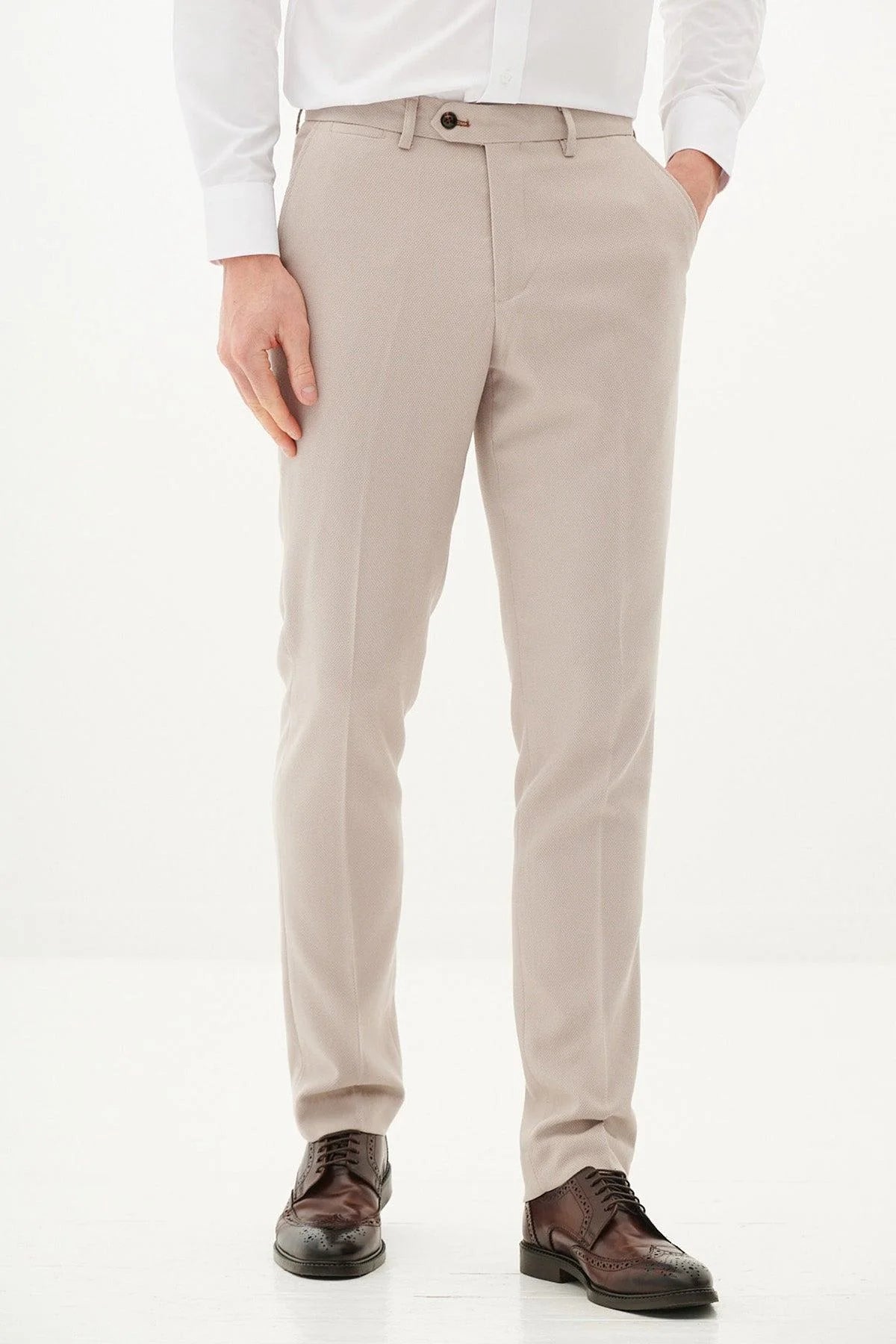 HM5 - Stone Tailored Trousers