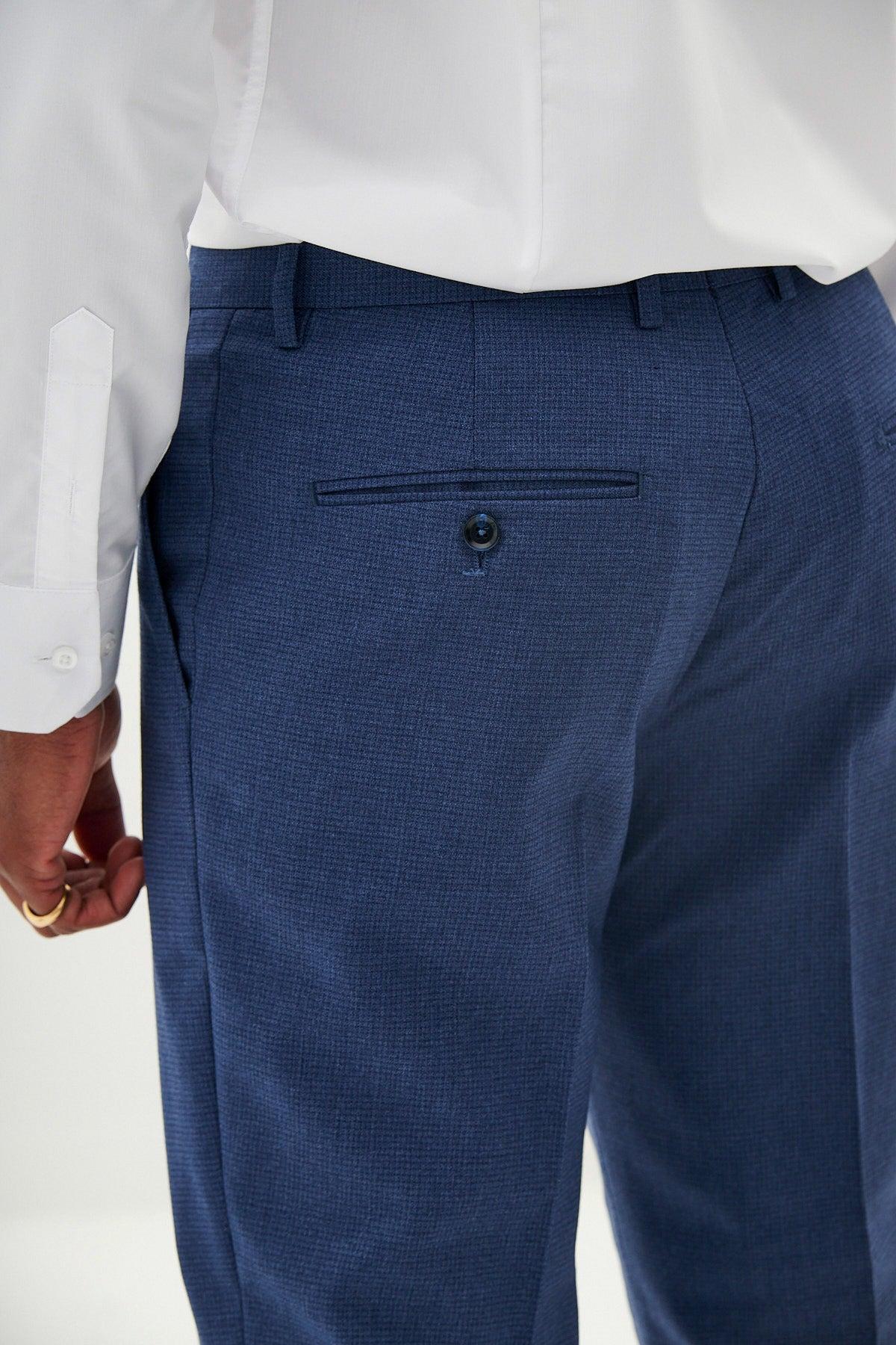 Ashley - Navy Blue Three Piece Suit