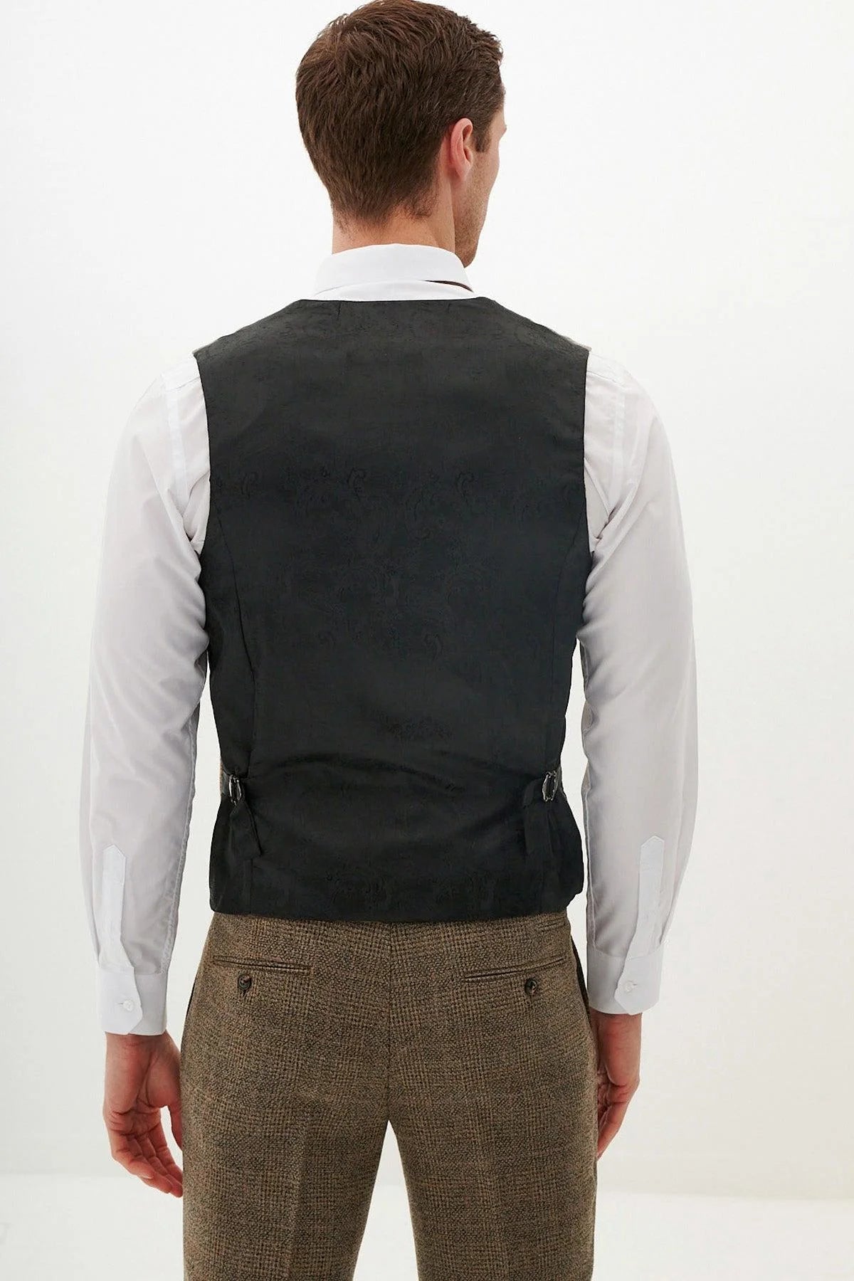 Kris - Tan Tweed Waistcoat