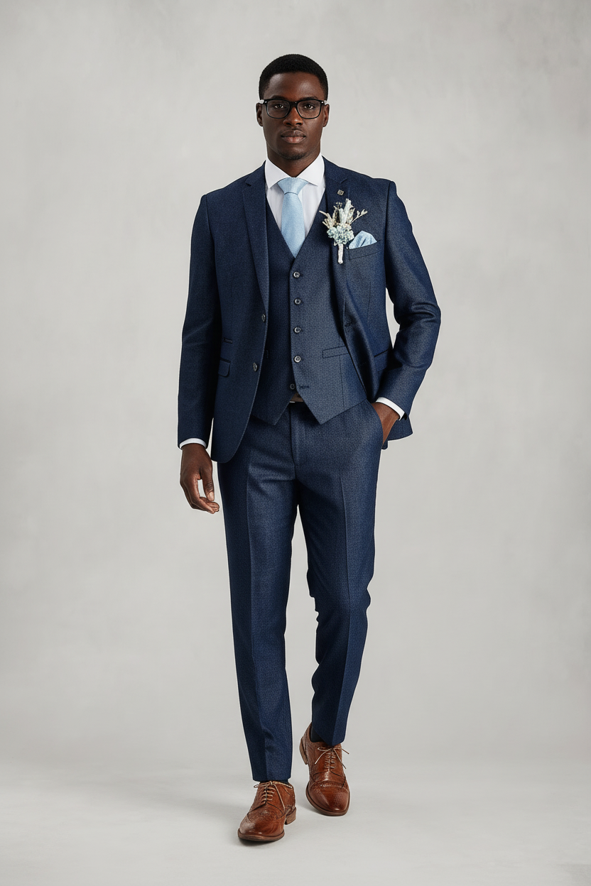 Arthur - Navy Three Piece Suit