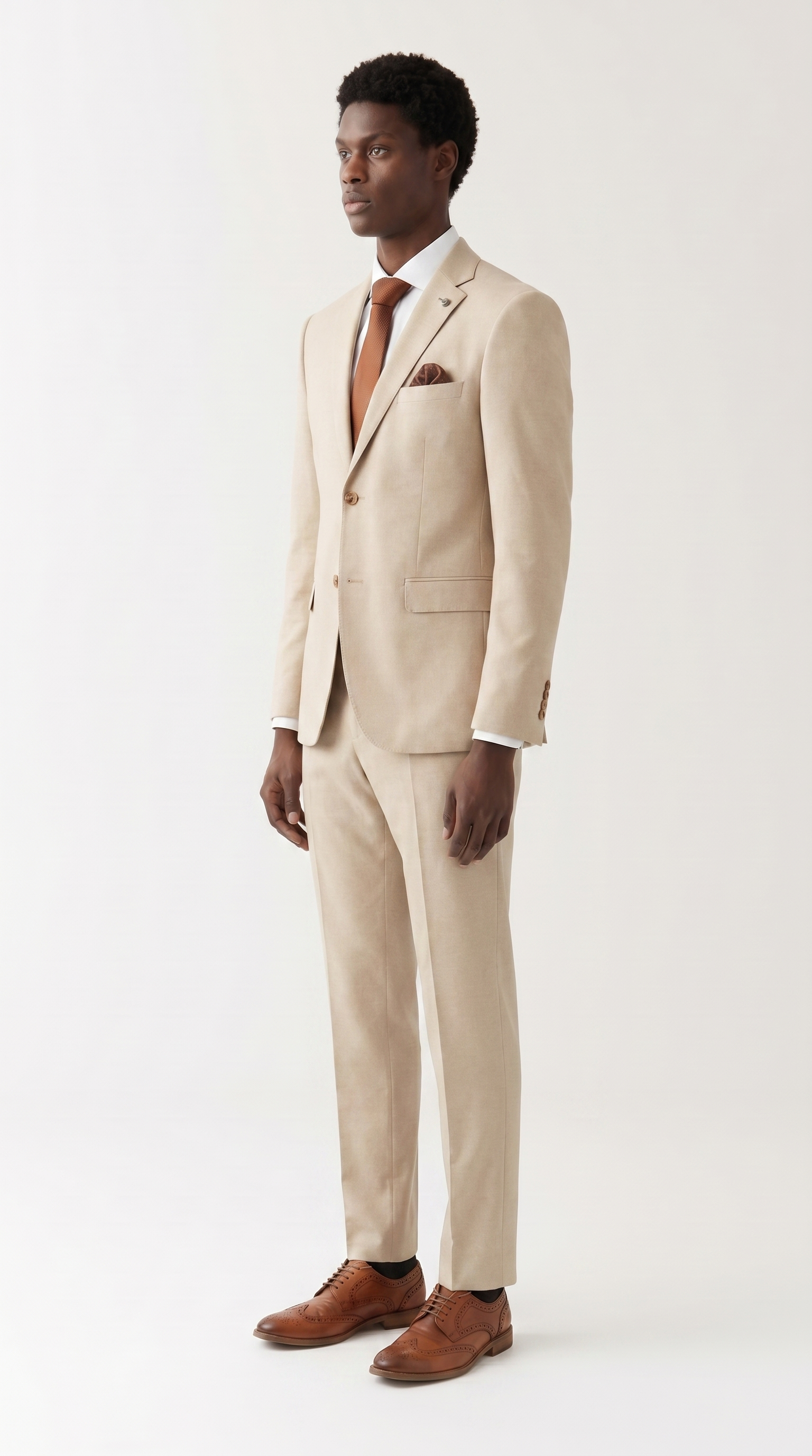 Belmont Beige Two-Piece Suit