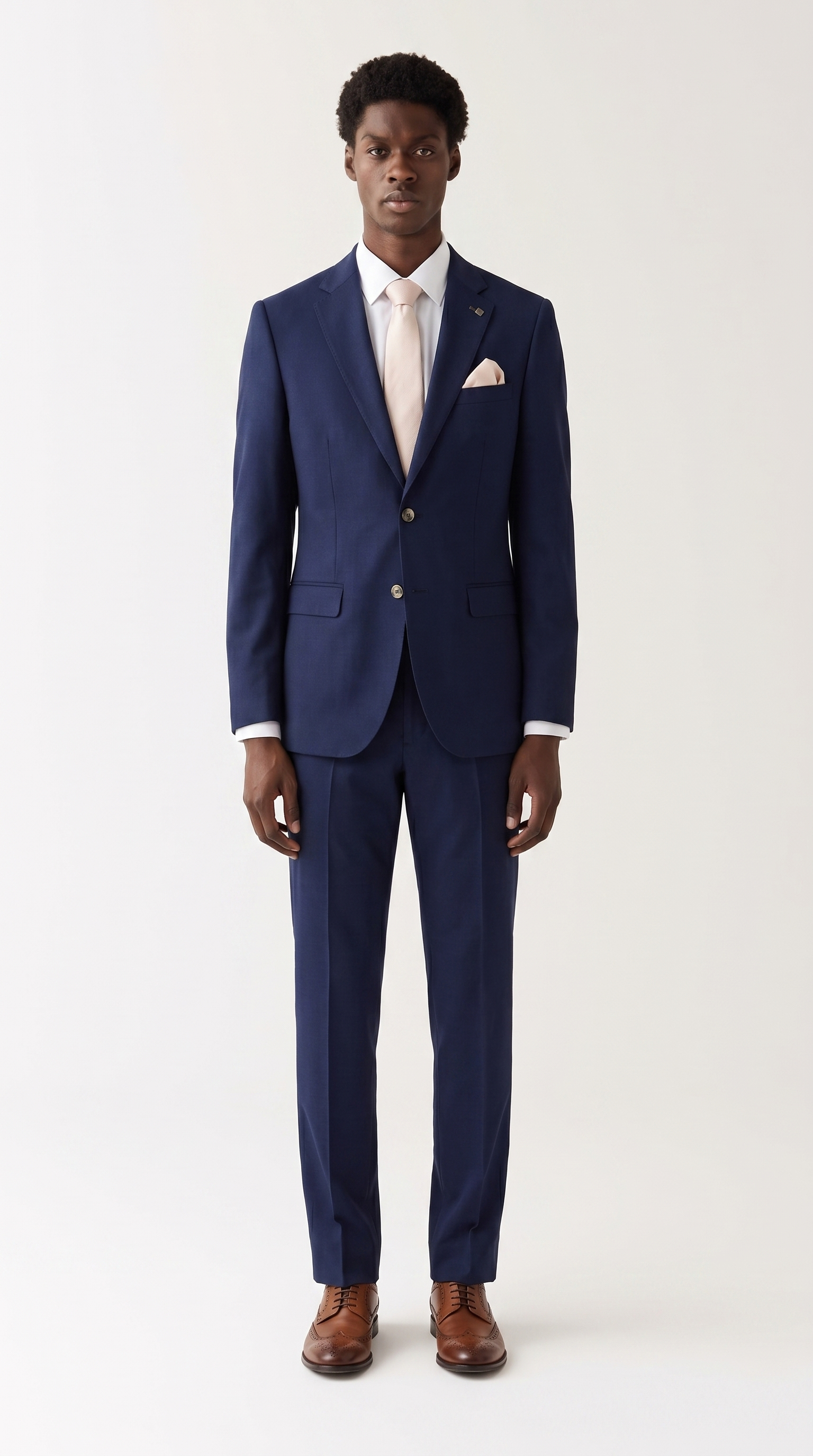 Belmont Navy Tweed Two-Piece Suit