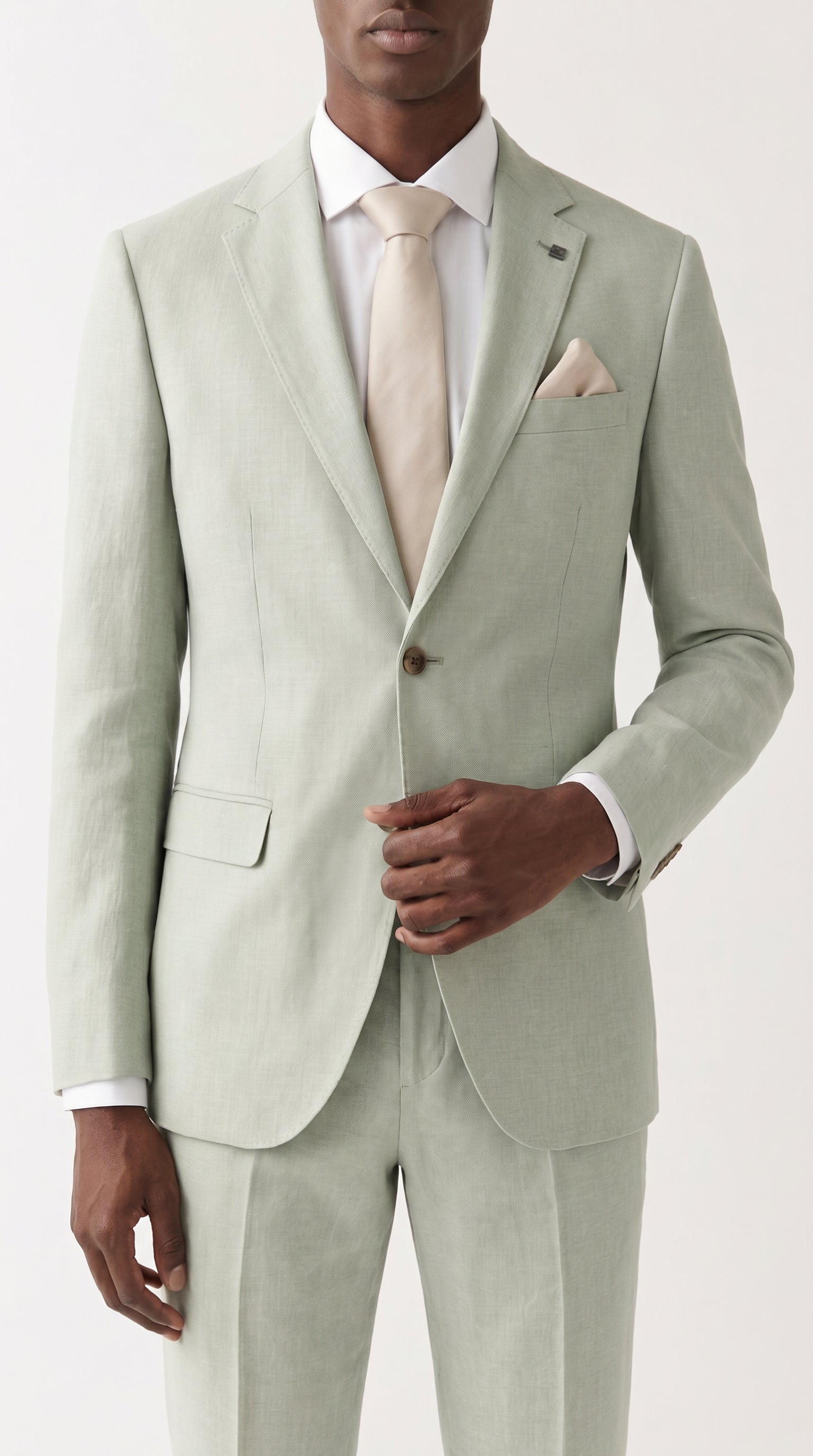 Belmont - Sage Mens Two Piece Suit