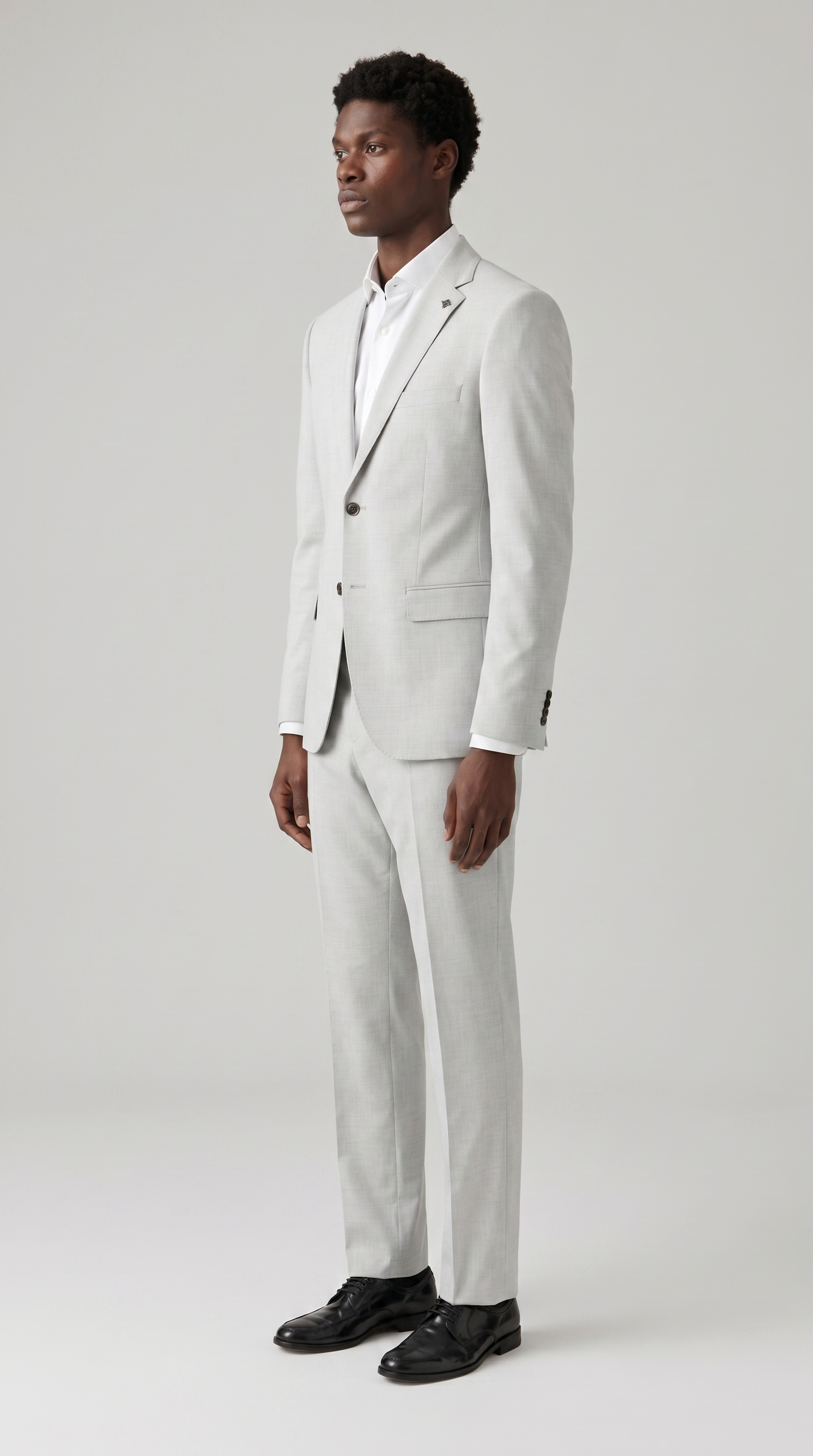 Belmont - Silver Two Piece Suit