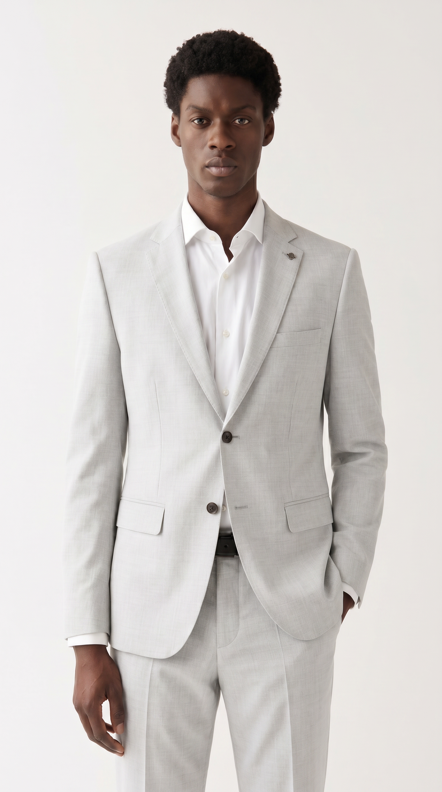 Belmont - Silver Two-piece suit