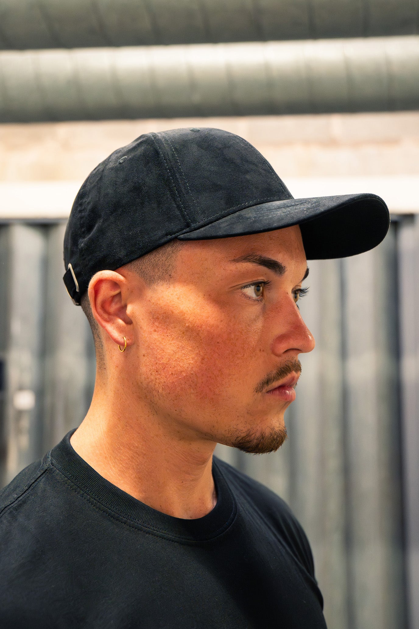 Esq1976 Off Duty Suede Cap - Black