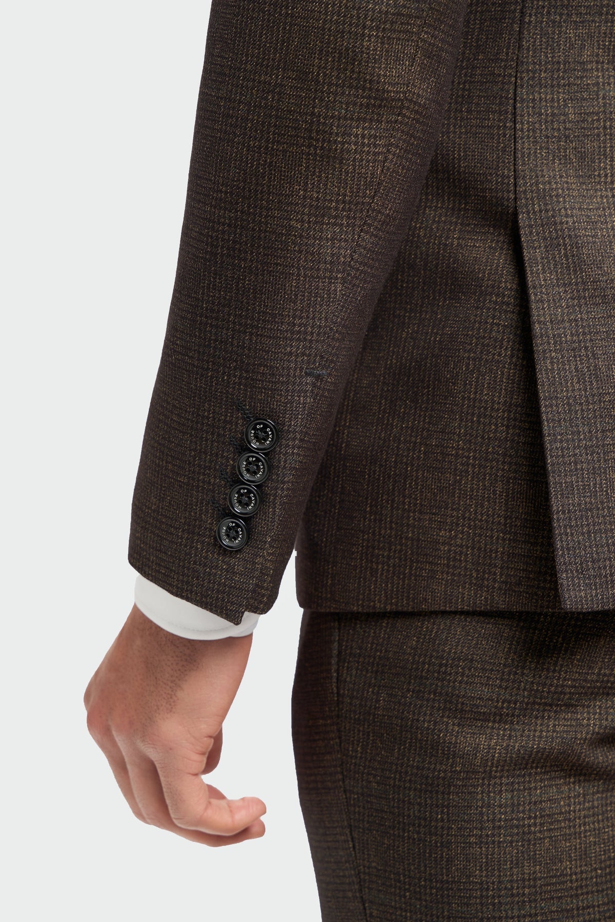 Caridi Brown Slim Fit Blazer