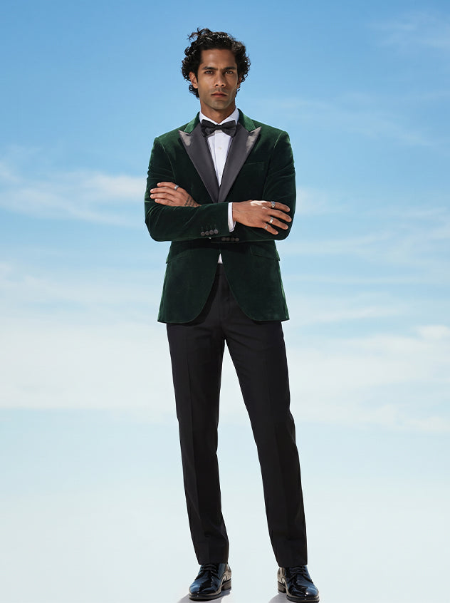 Rosa - Forest Green Slim Fit Blazer