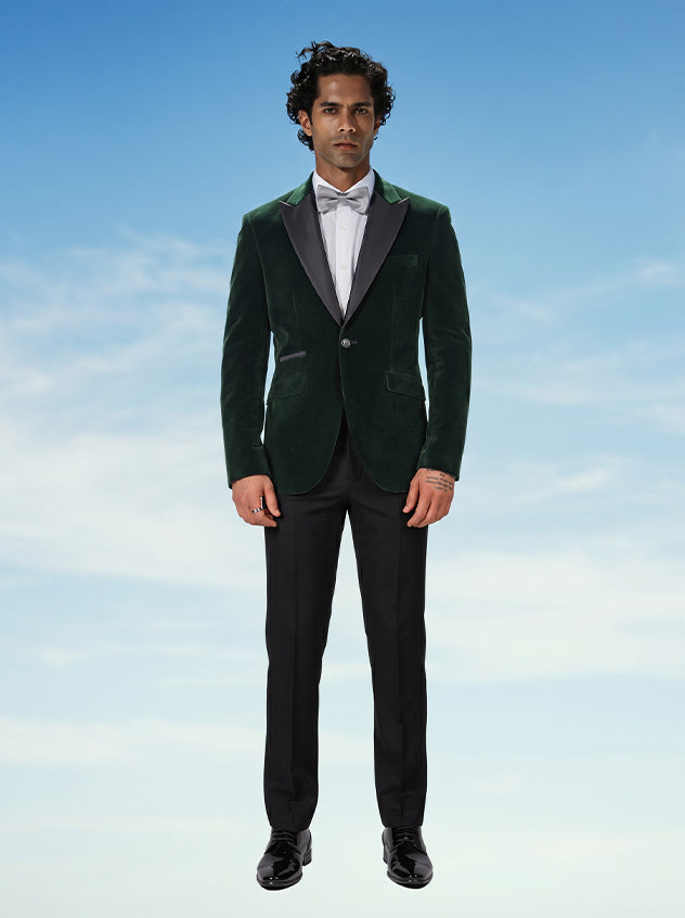 Rosa - Forest Green Slim Fit Blazer