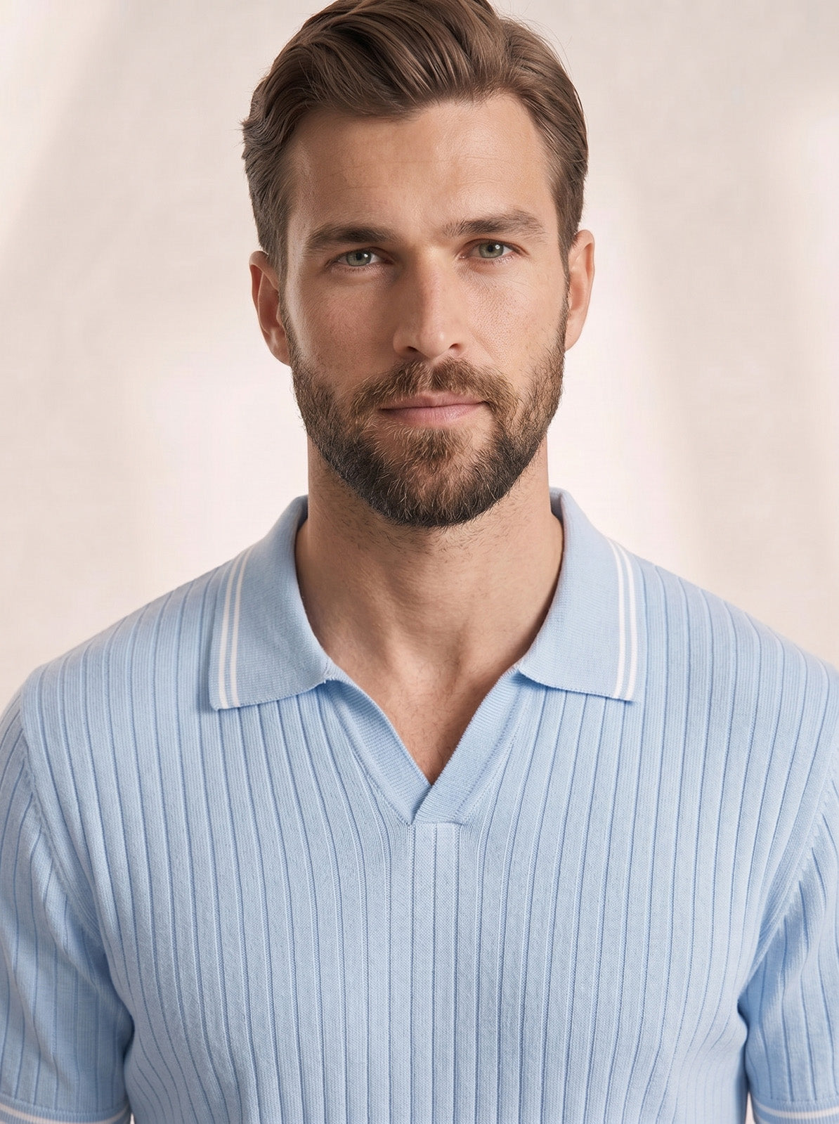Esquire Contrast Trim Polo – Blue