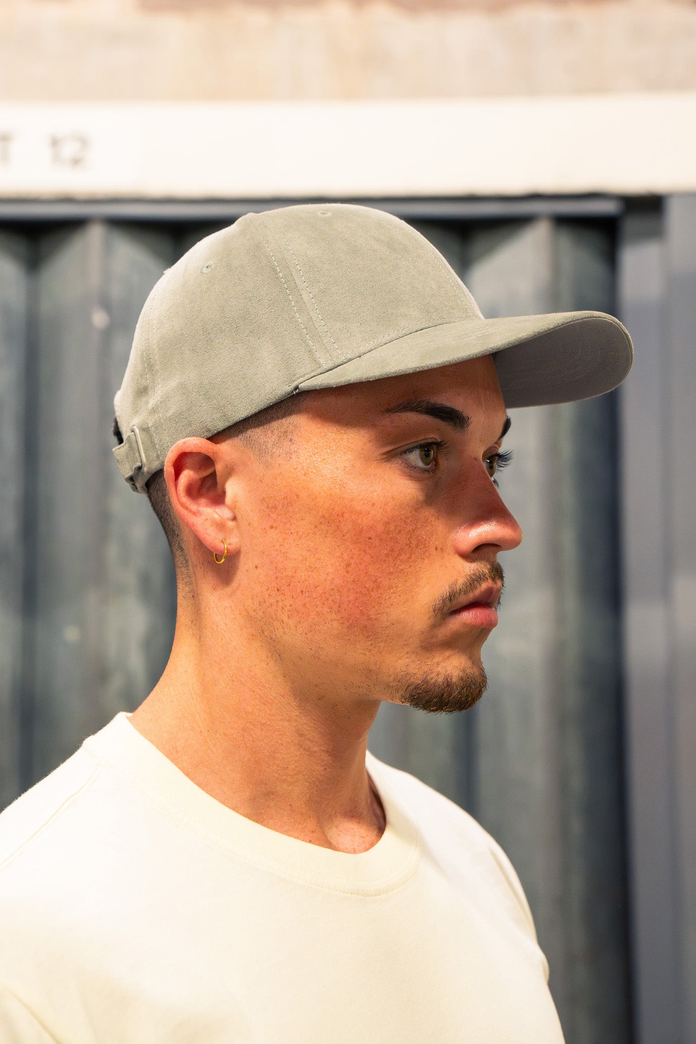Esq1976 Off Duty Suede Cap - Grey