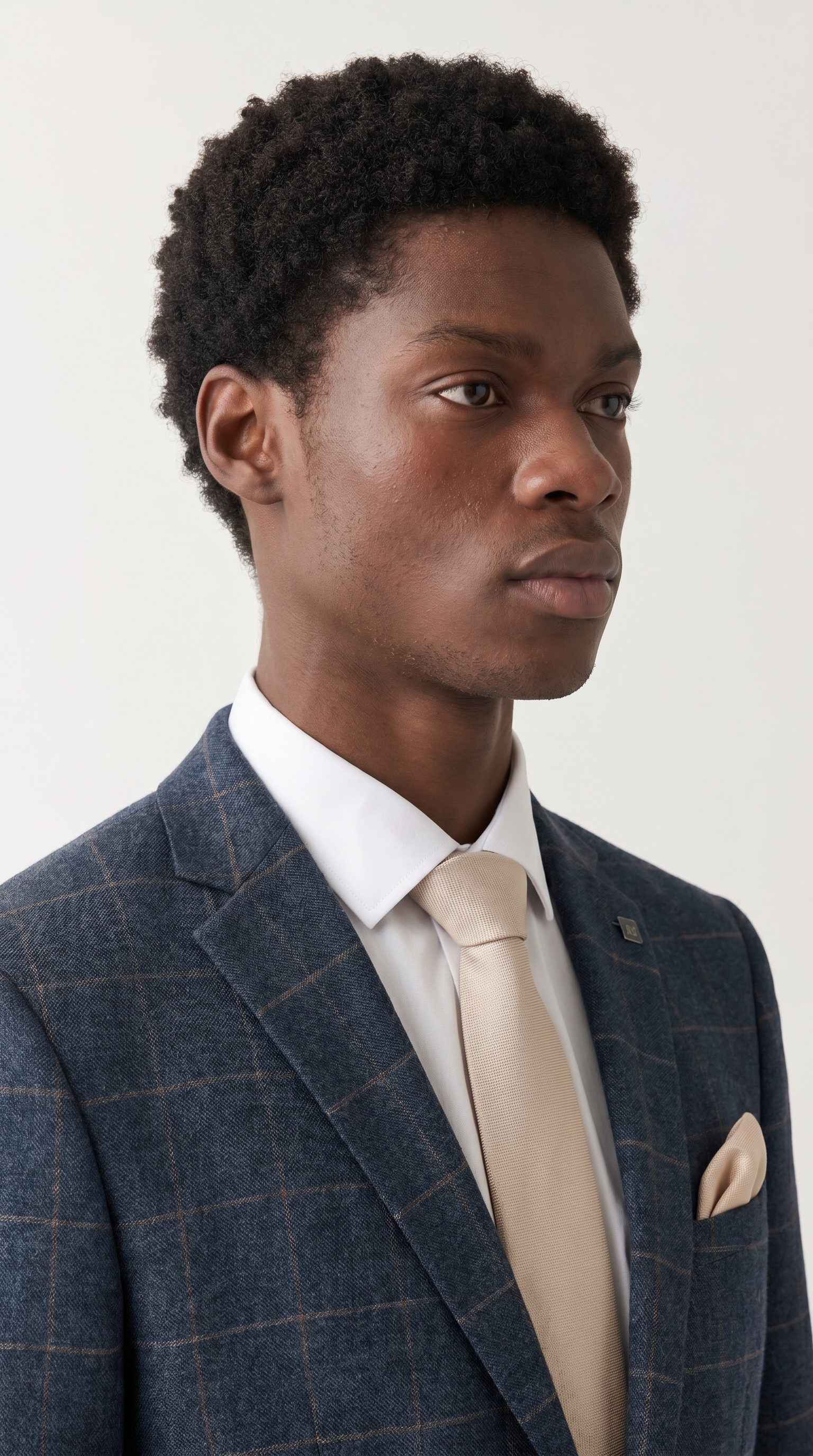 Harris Navy Tweed Two-Piece Suit