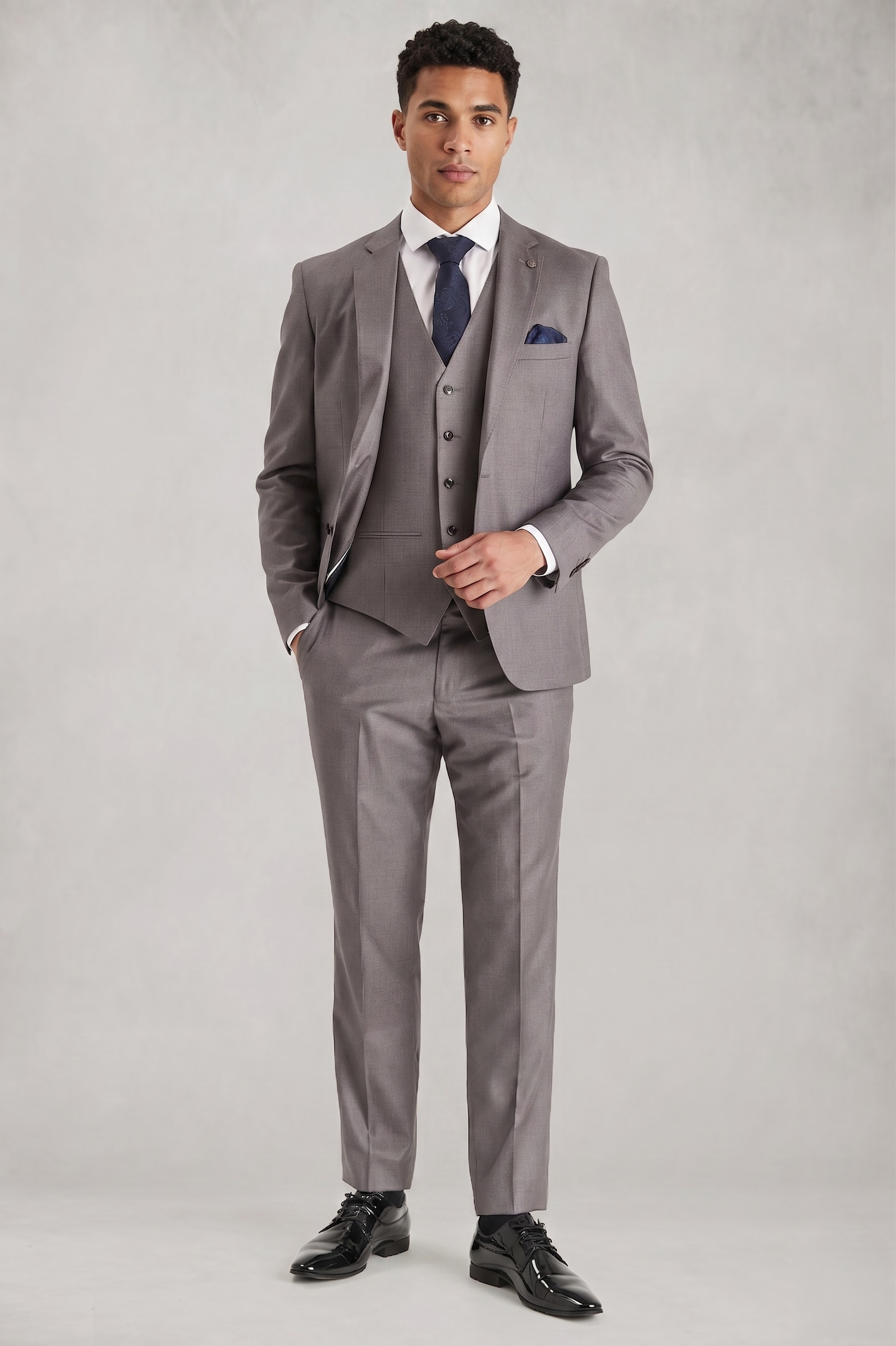 Edward - Grey Three Piece Suit