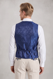 REGENT - MEN'S CREAM CHECK WAISTCOAT