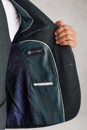 REGENT OLIVE CHECK THREE PIECE SUIT