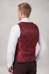 REGENT WINE CHECK THREE PIECE SUIT
