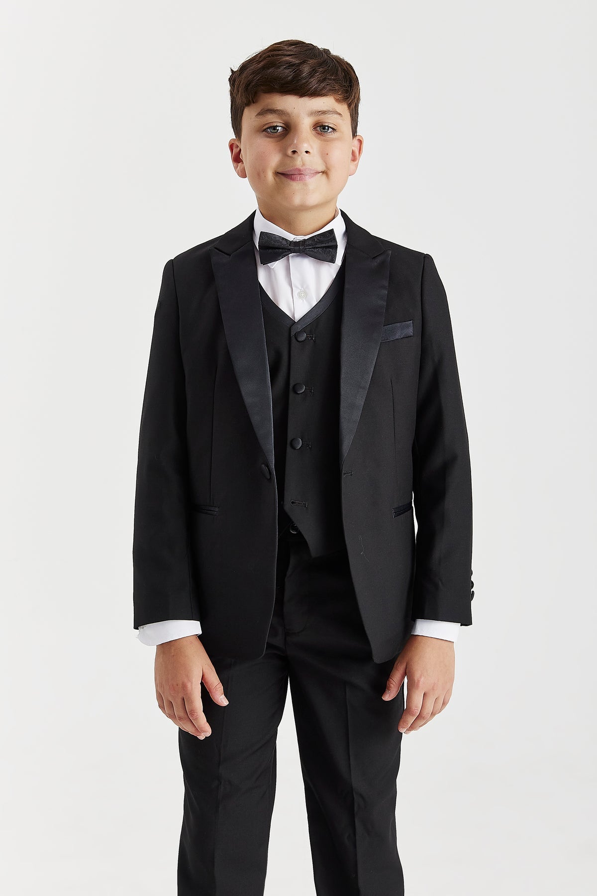 DEVICE - BOY'S HARRY BLACK THREE PIECE SUIT