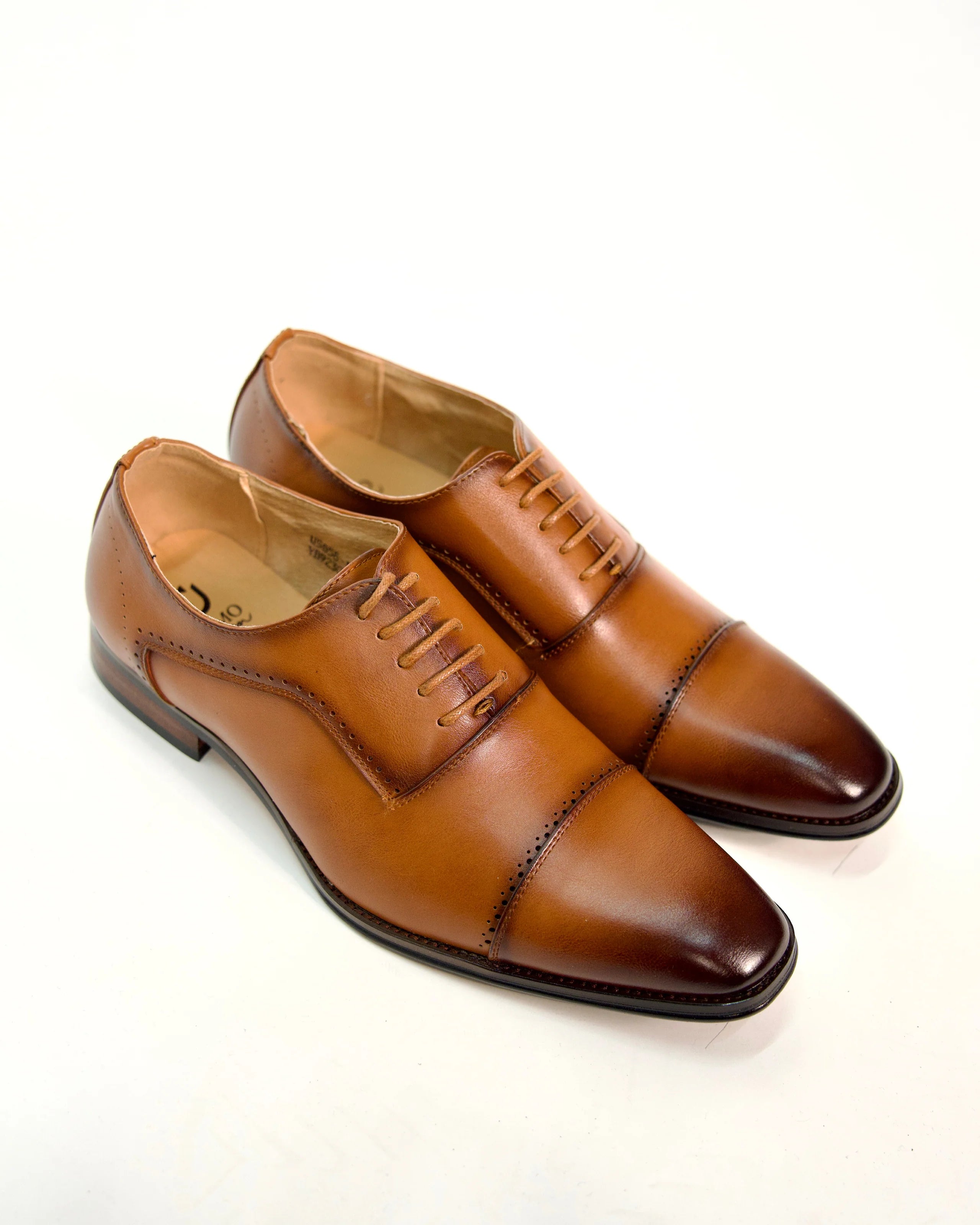 Cap Toe Leather Shoes