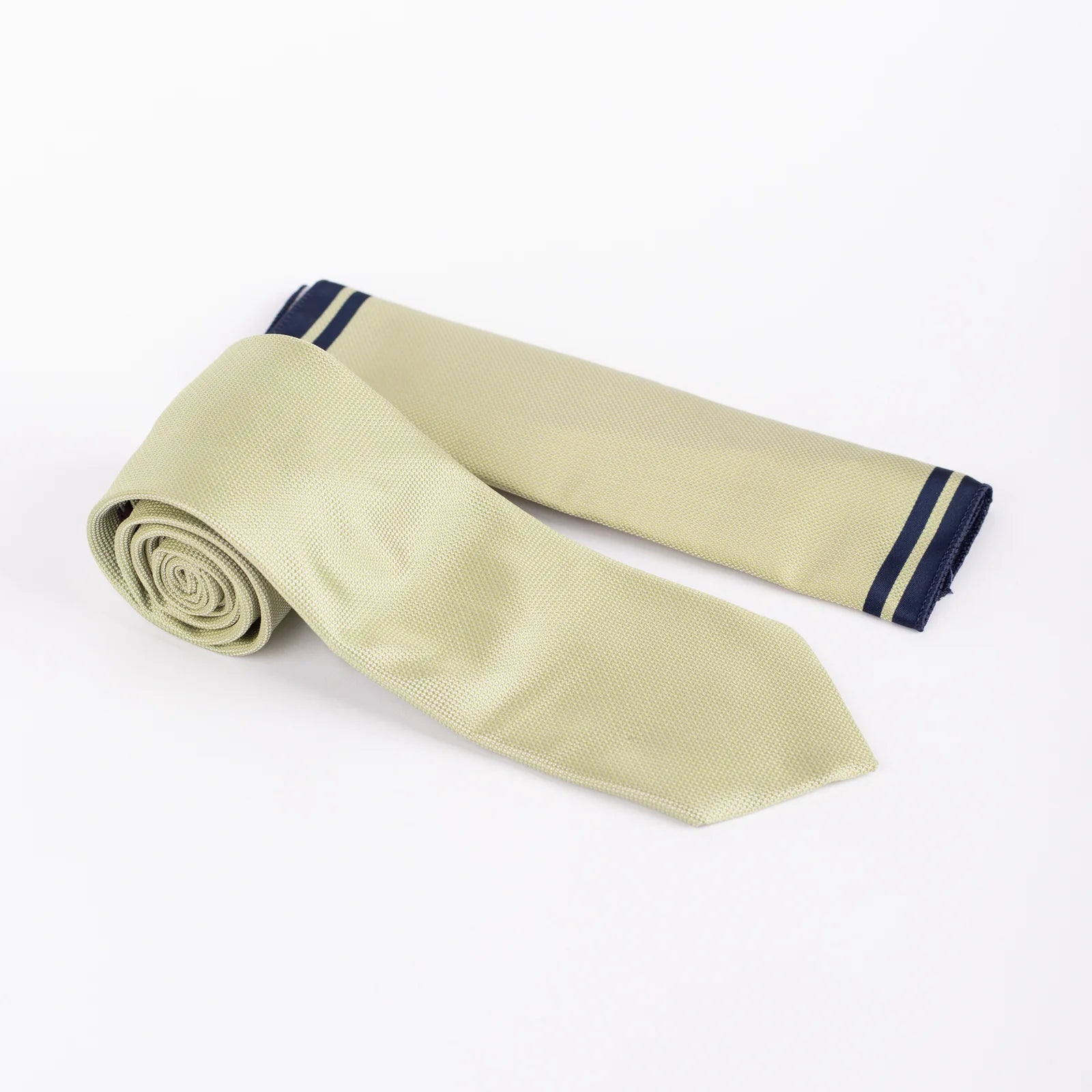 Textured - Tie & Pocket Square Set in Light Green