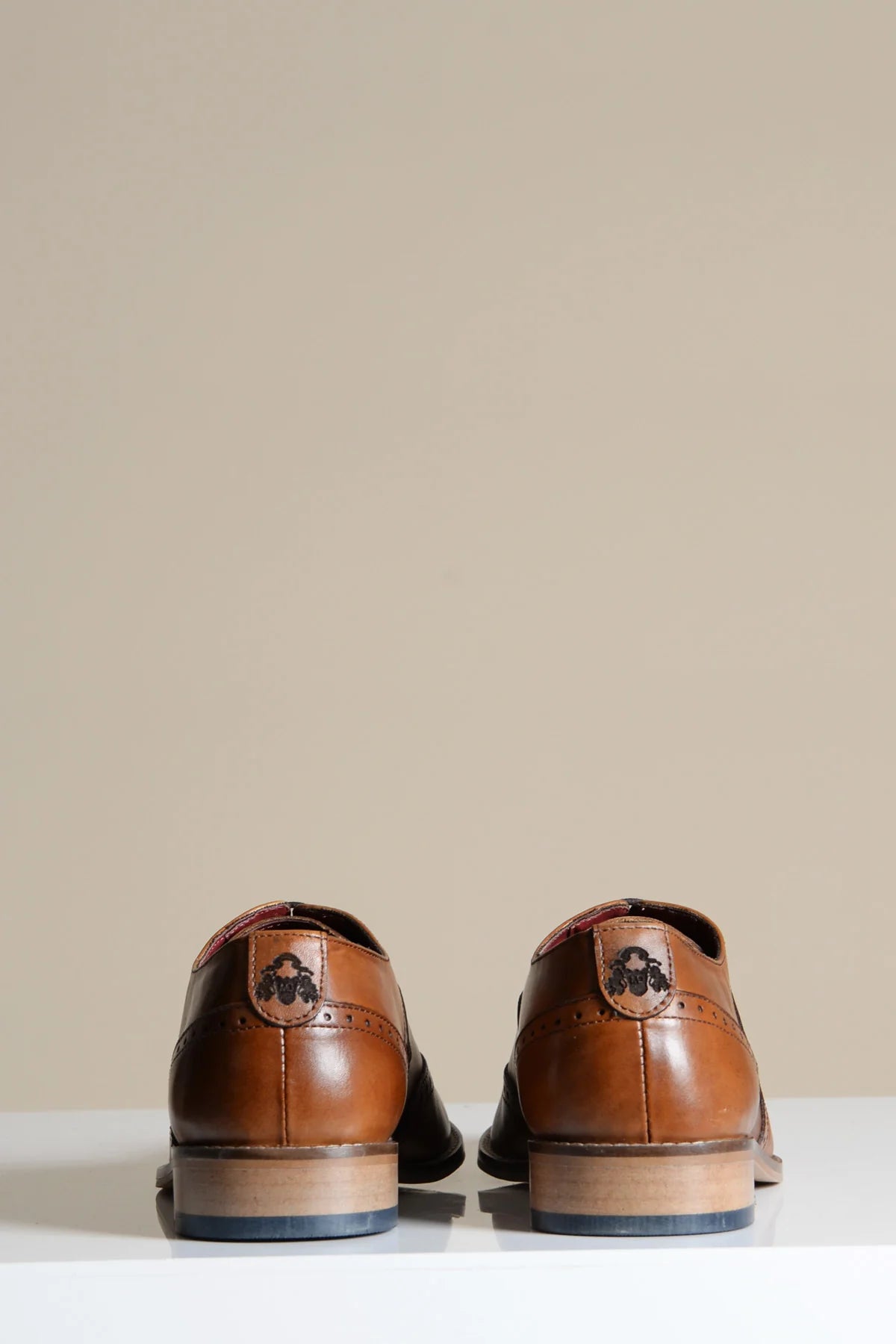 Dawson - Tan Wingtip Oxford Brogue Shoe