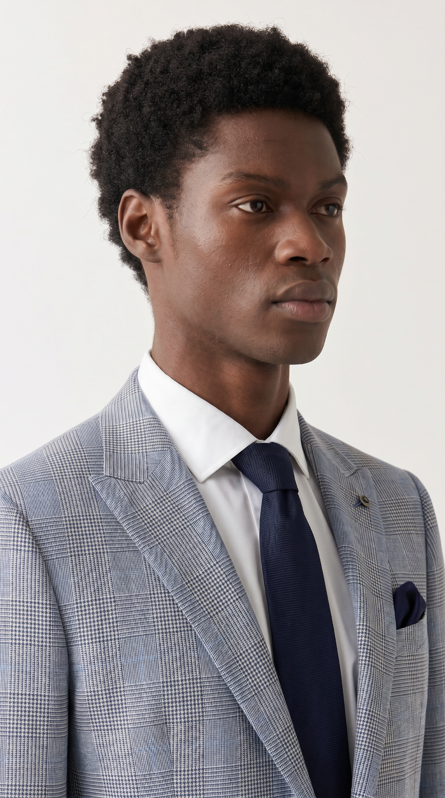 Mark - Sky Blue Check Two-Piece Suit