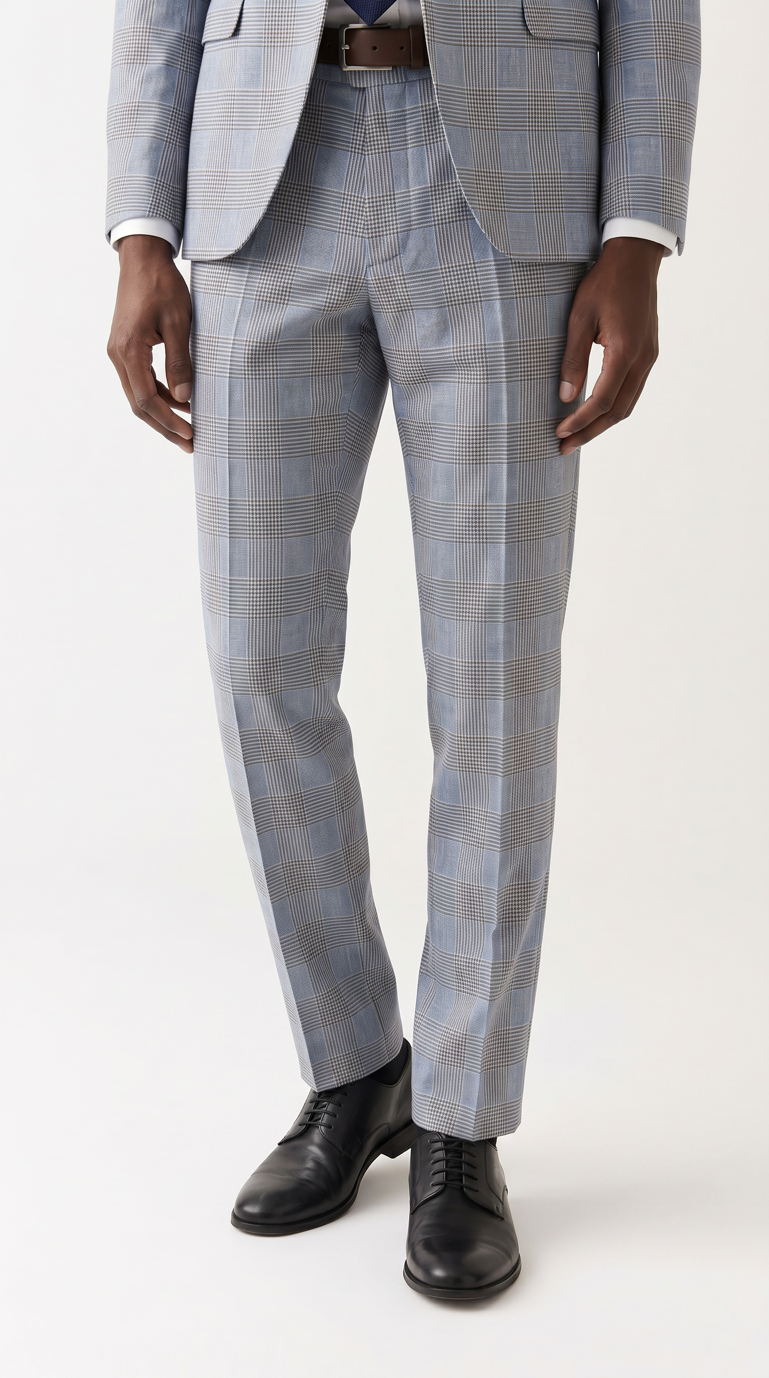 Mark - Sky Blue Check Two-Piece Suit