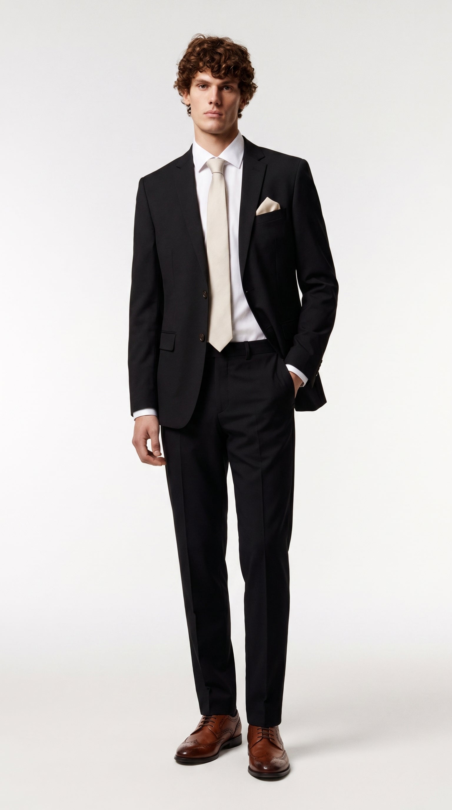 Mayfair - Black Textured Two-Piece Suit