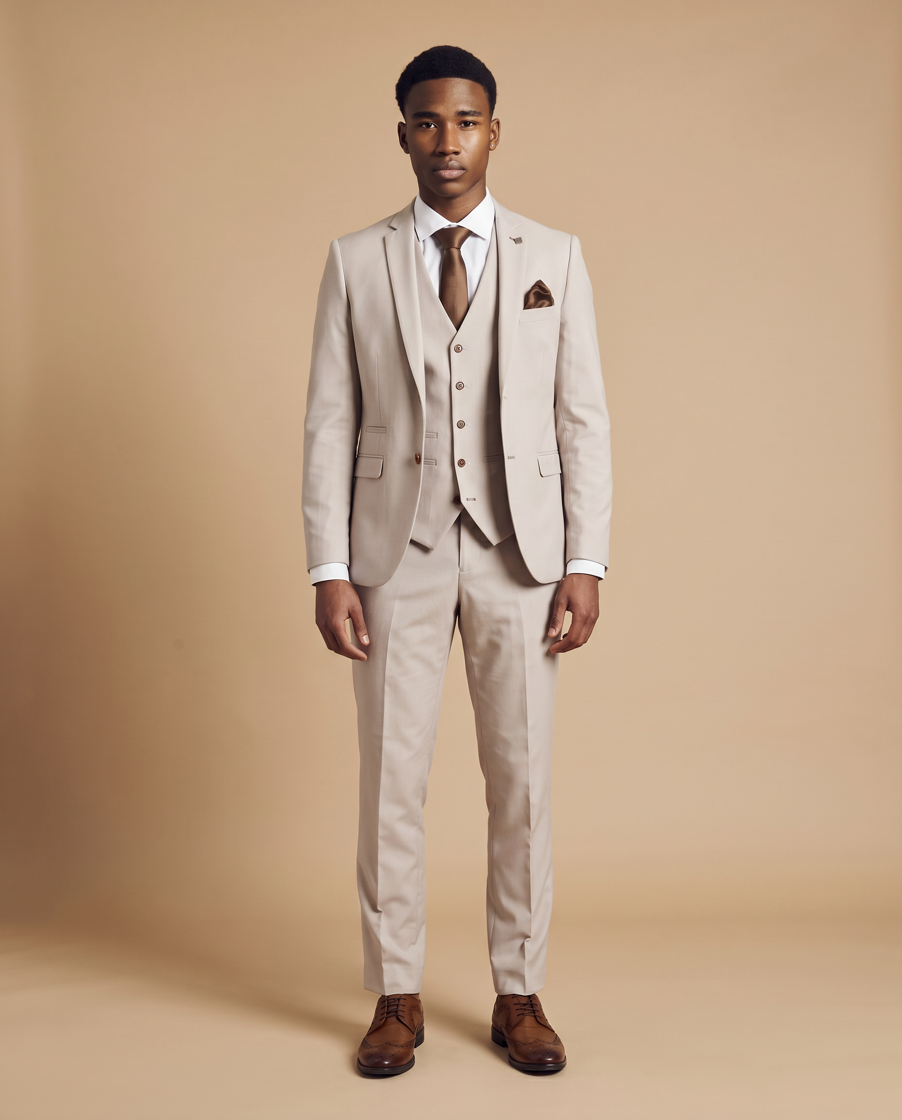 Mayfair - Stone Textured Three Piece Prom Suit