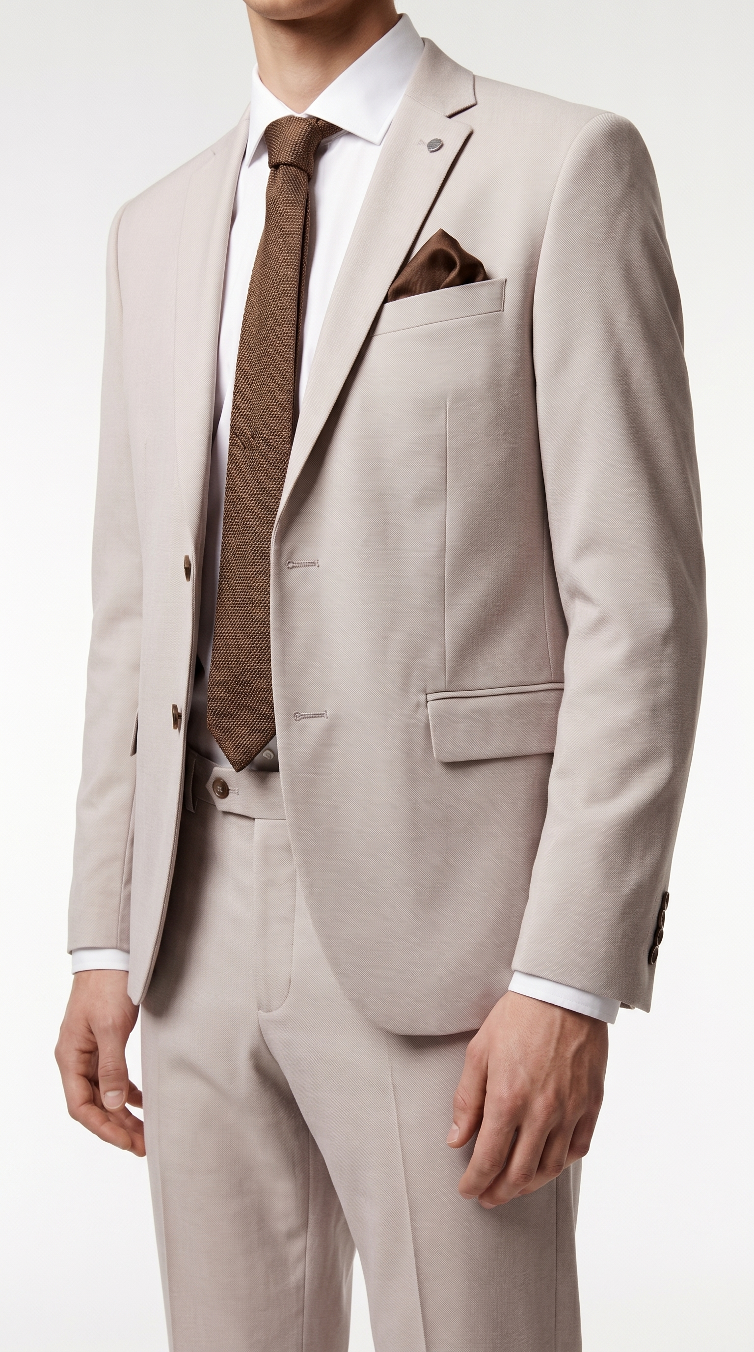 Mayfair - Stone Textured Two-Piece Suit