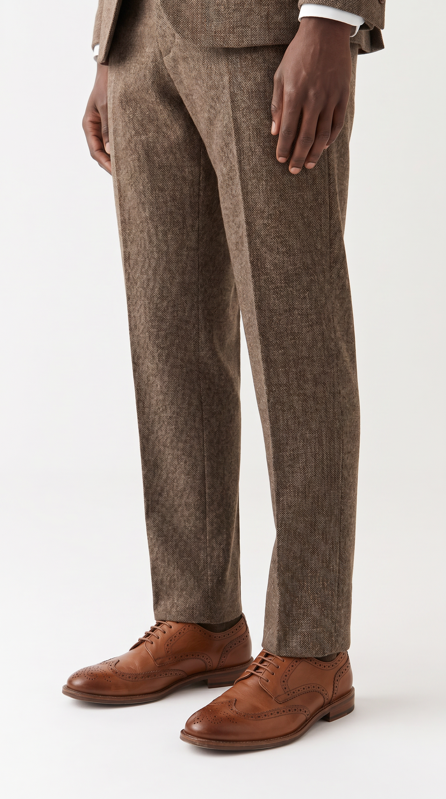 Oscar - Brown Tweed Two-Piece Suit
