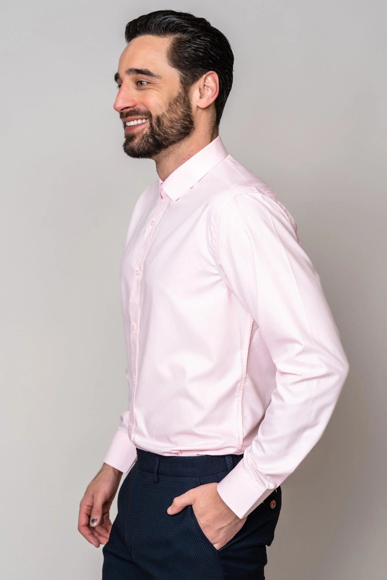 Carter - Pink Long Sleeve Shirt