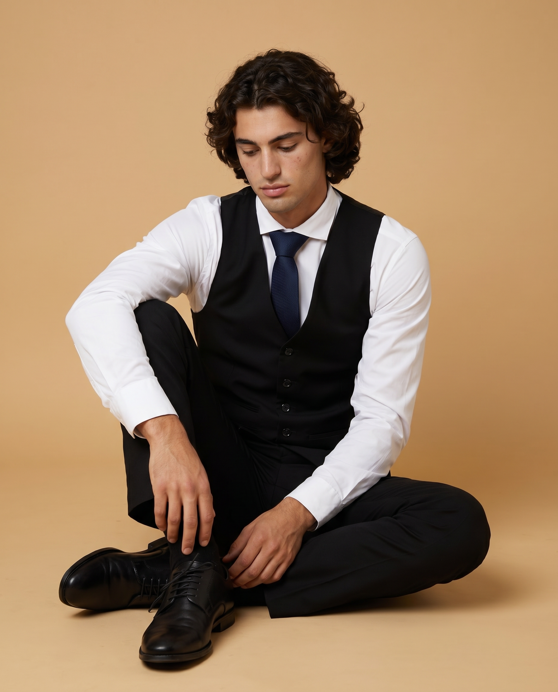 Parker - Black Three Piece Prom Suit