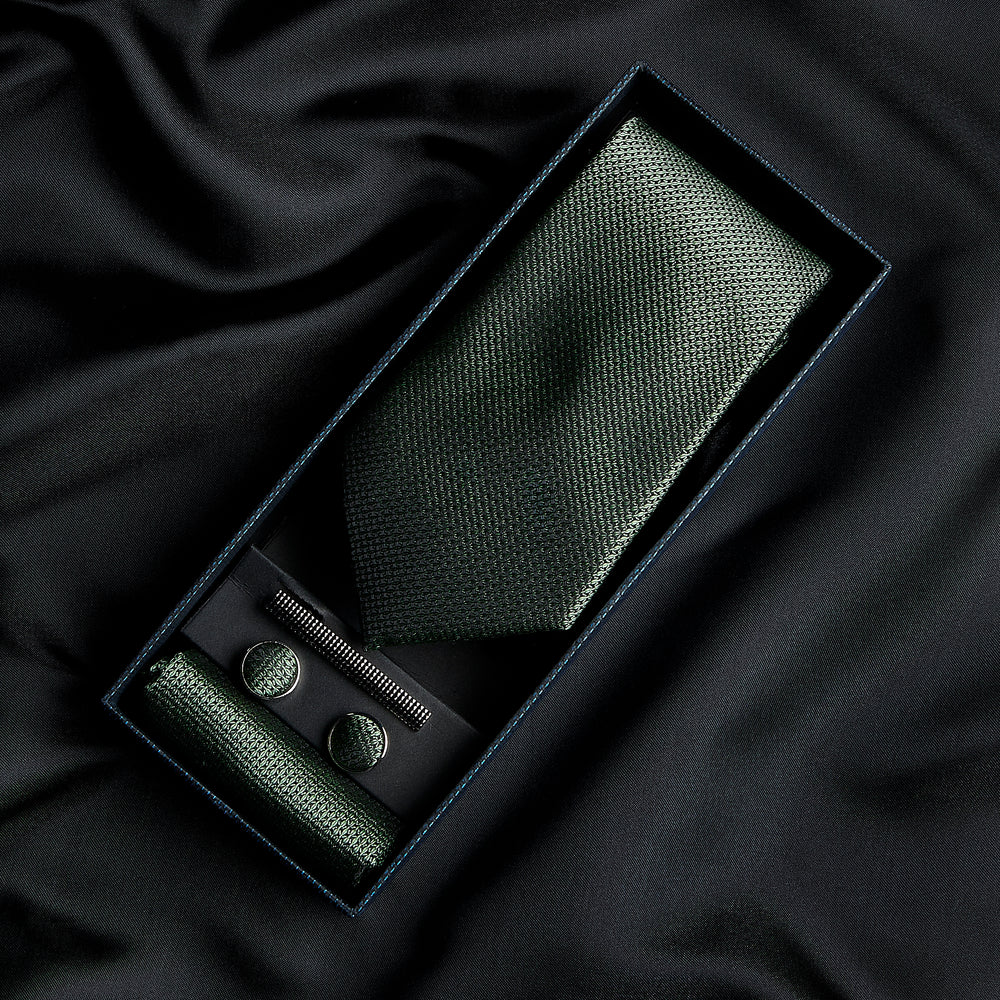 Paul Andrew - Green Textured Tie Set