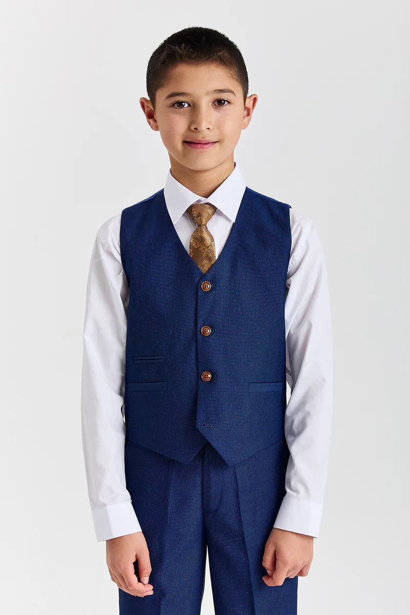 Device - Boy's Mayfair Blue Three Piece Suit