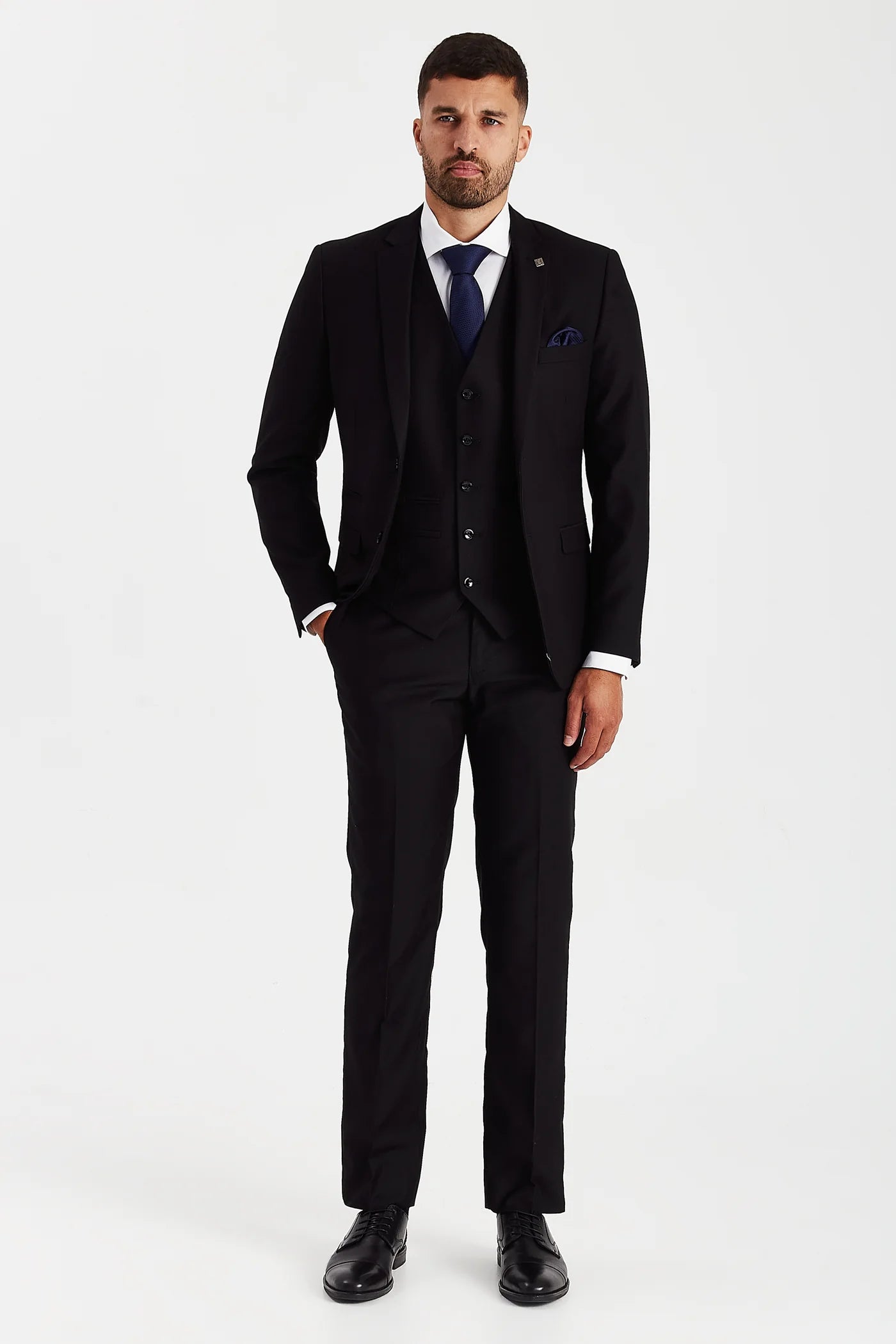 Parker - Black Three Piece Suit