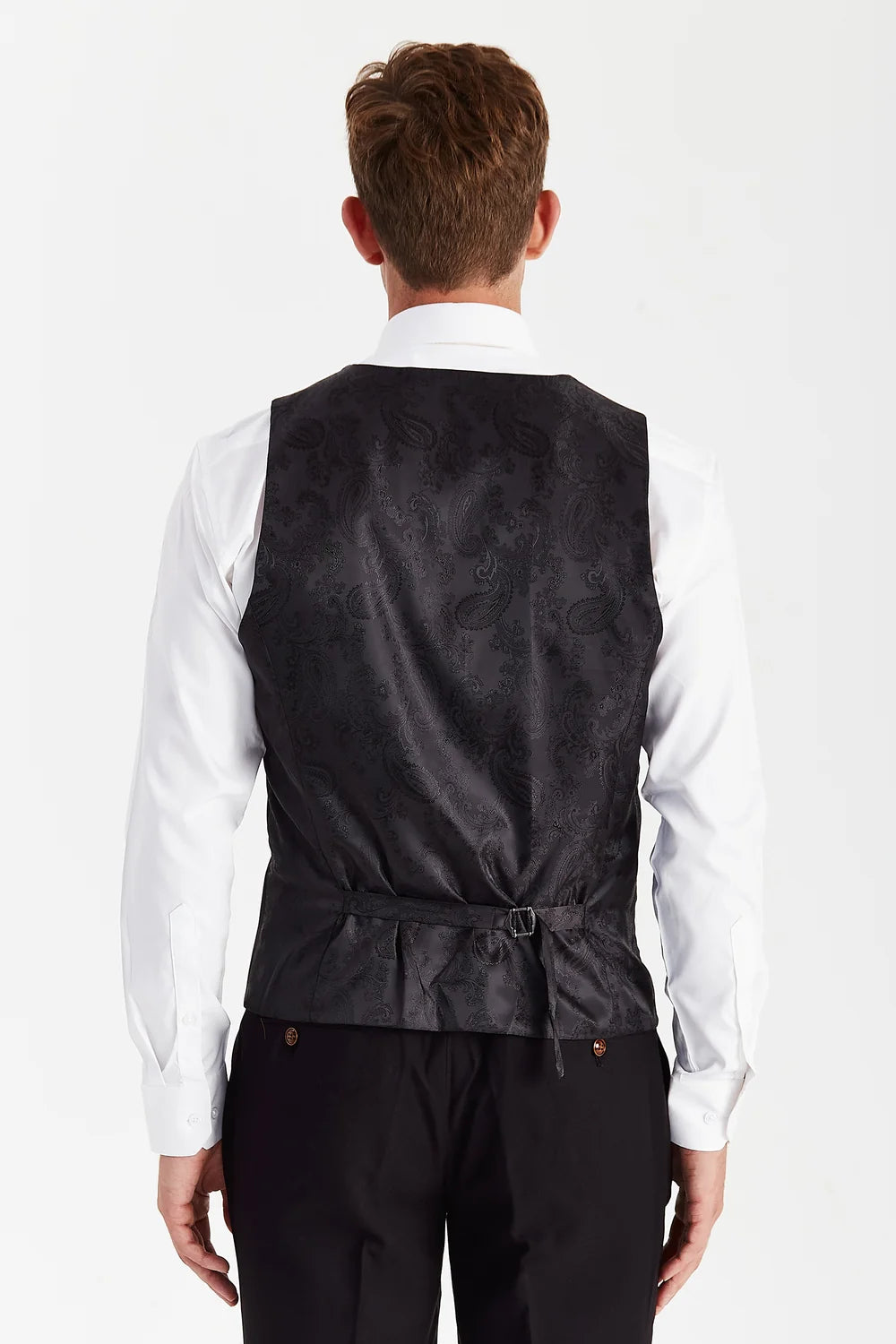 Mayfair - Black Textured Three Piece Suit