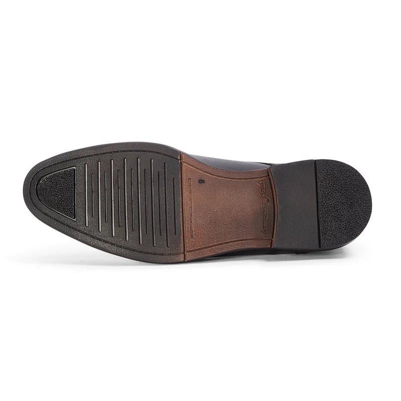 Cambridge - Black Leather Brogue Shoe