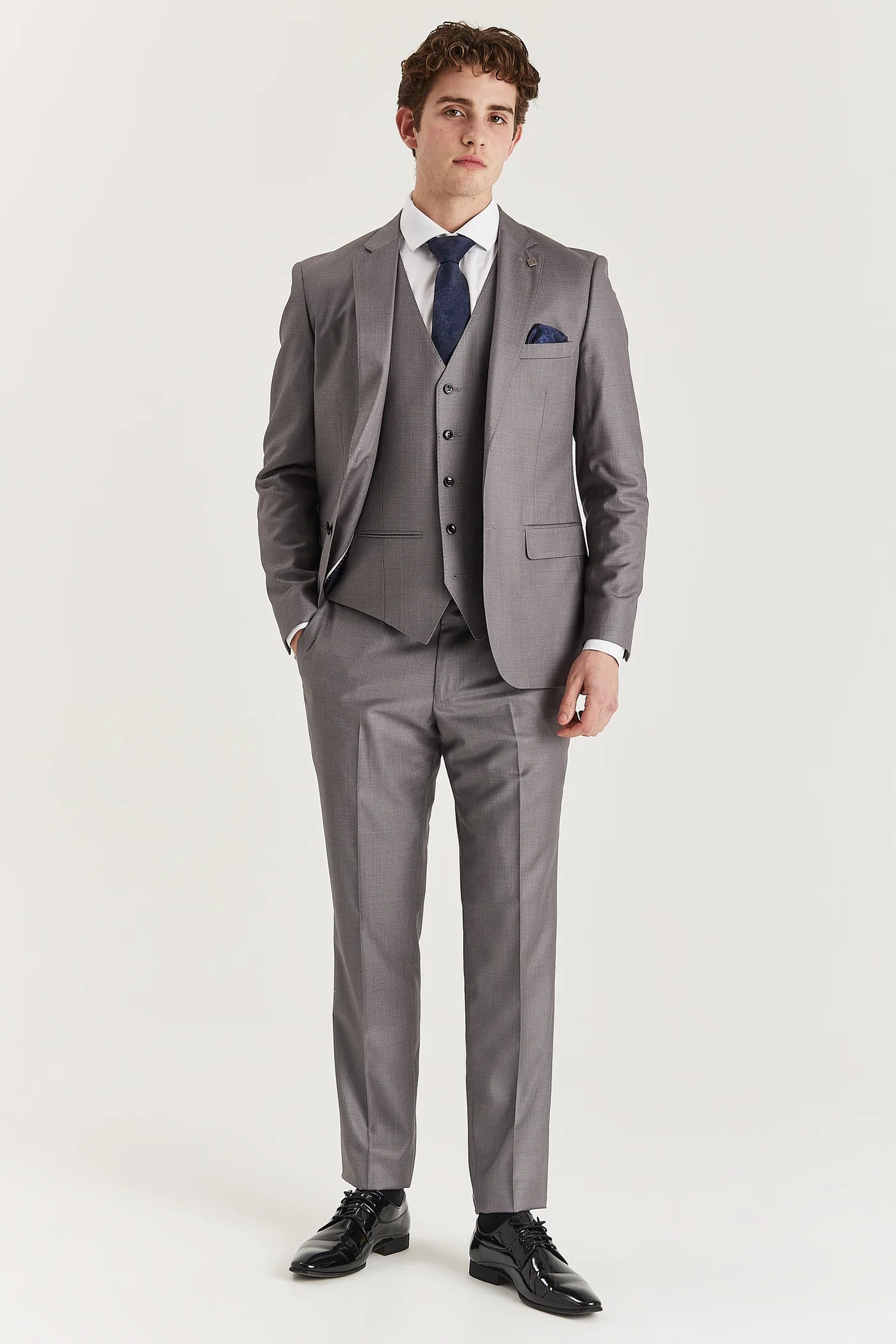 Edward - Grey Three Piece Suit