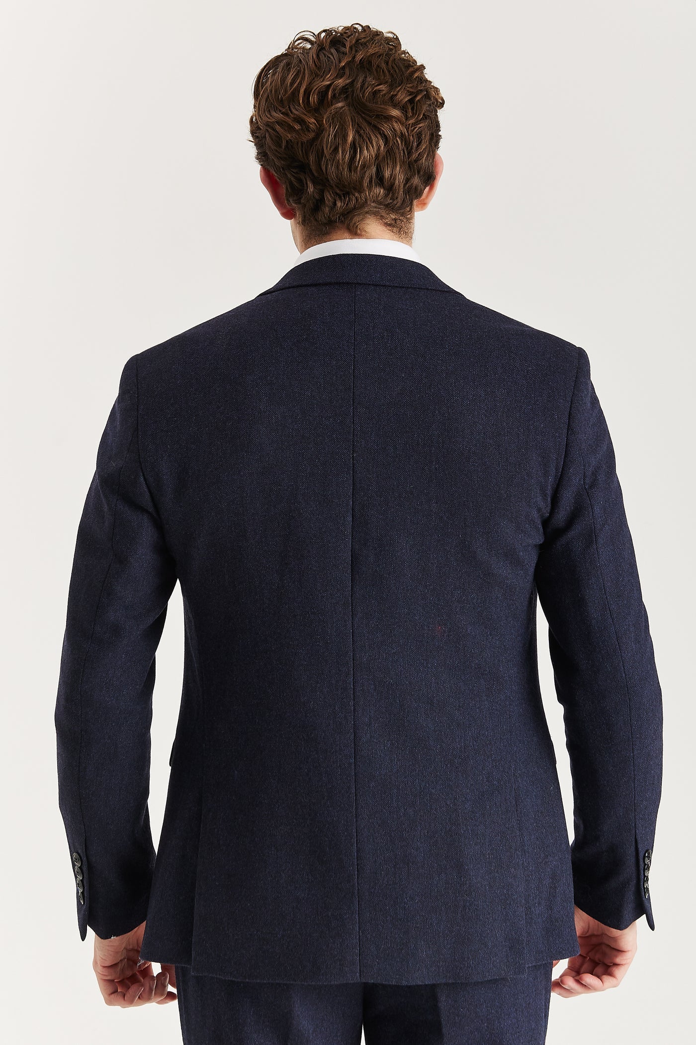 Oscar - Navy Tweed Three Piece Suit