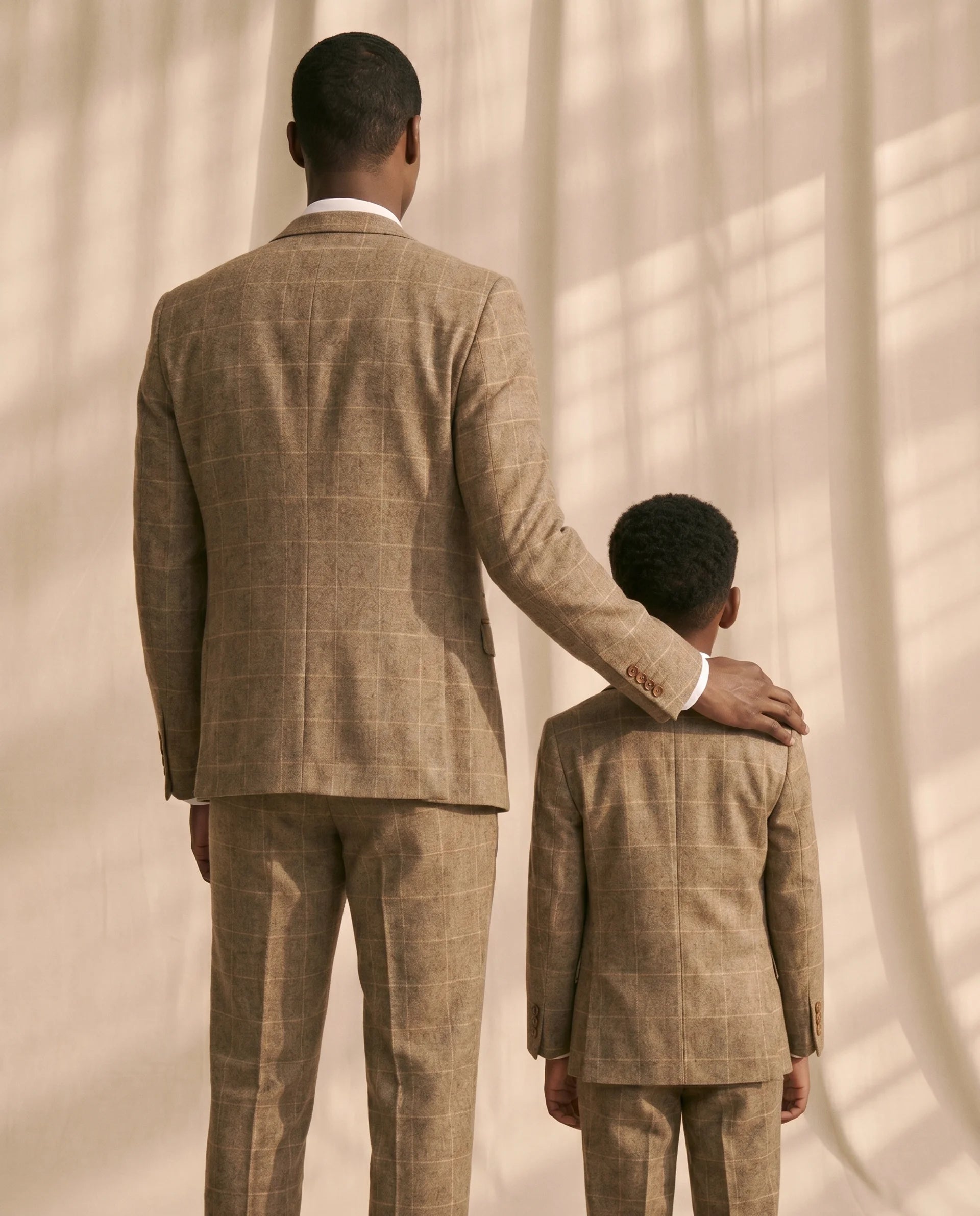 Father & Son - Ted Tan Tweed Three Piece suit
