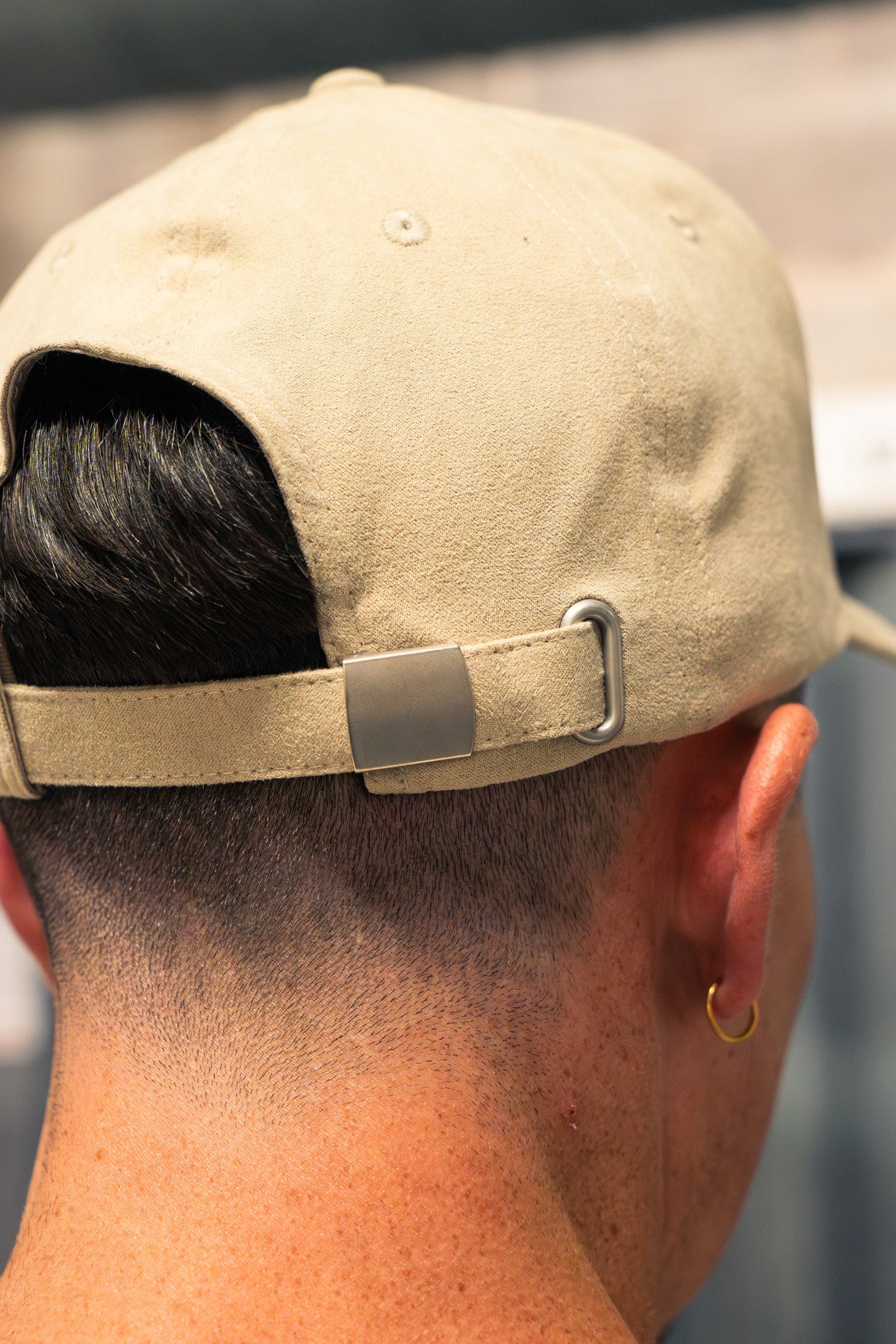 Esq1976 Off Duty Suede Cap - Stone