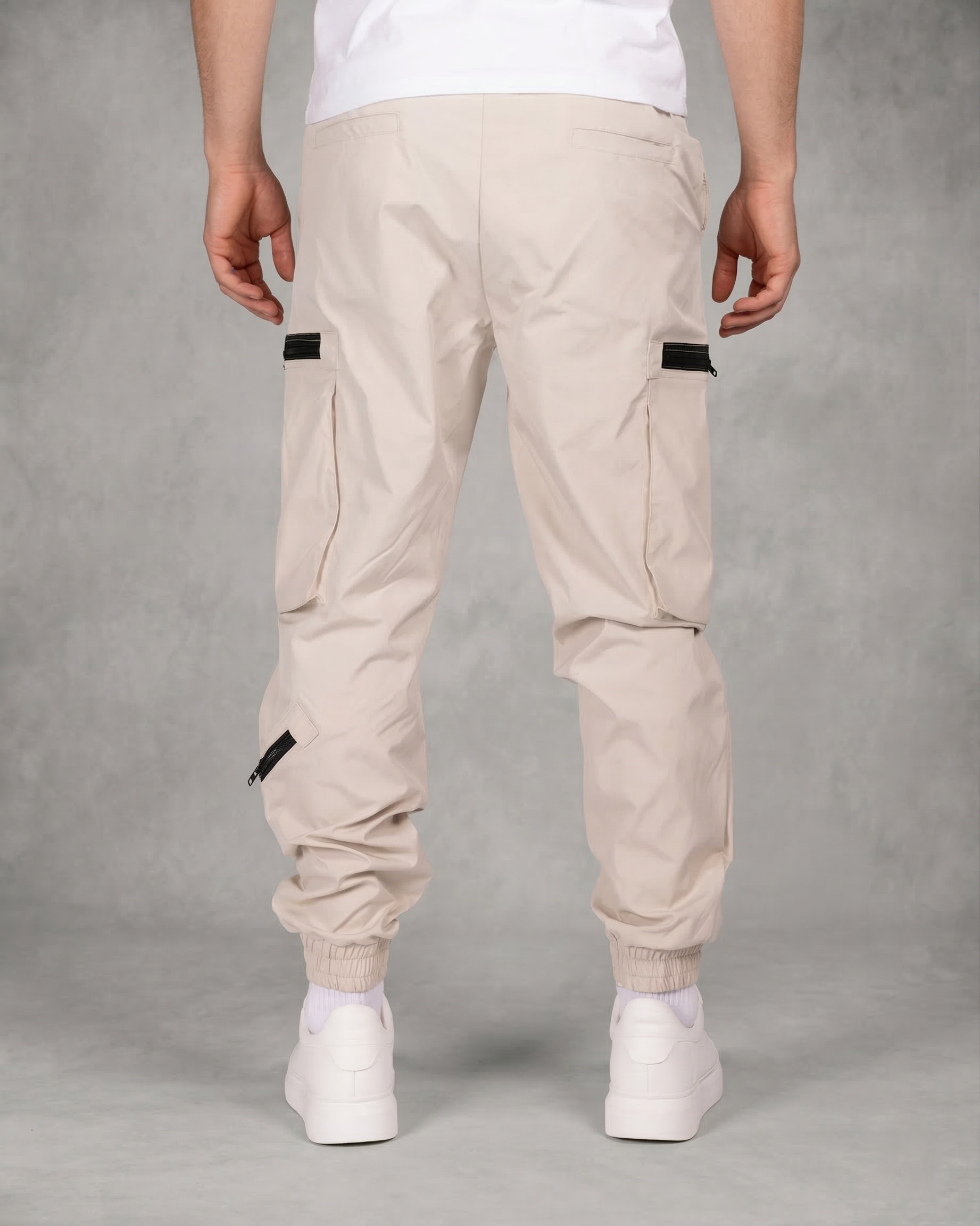 Slim Fit Zip Pocket Cargo Joggers